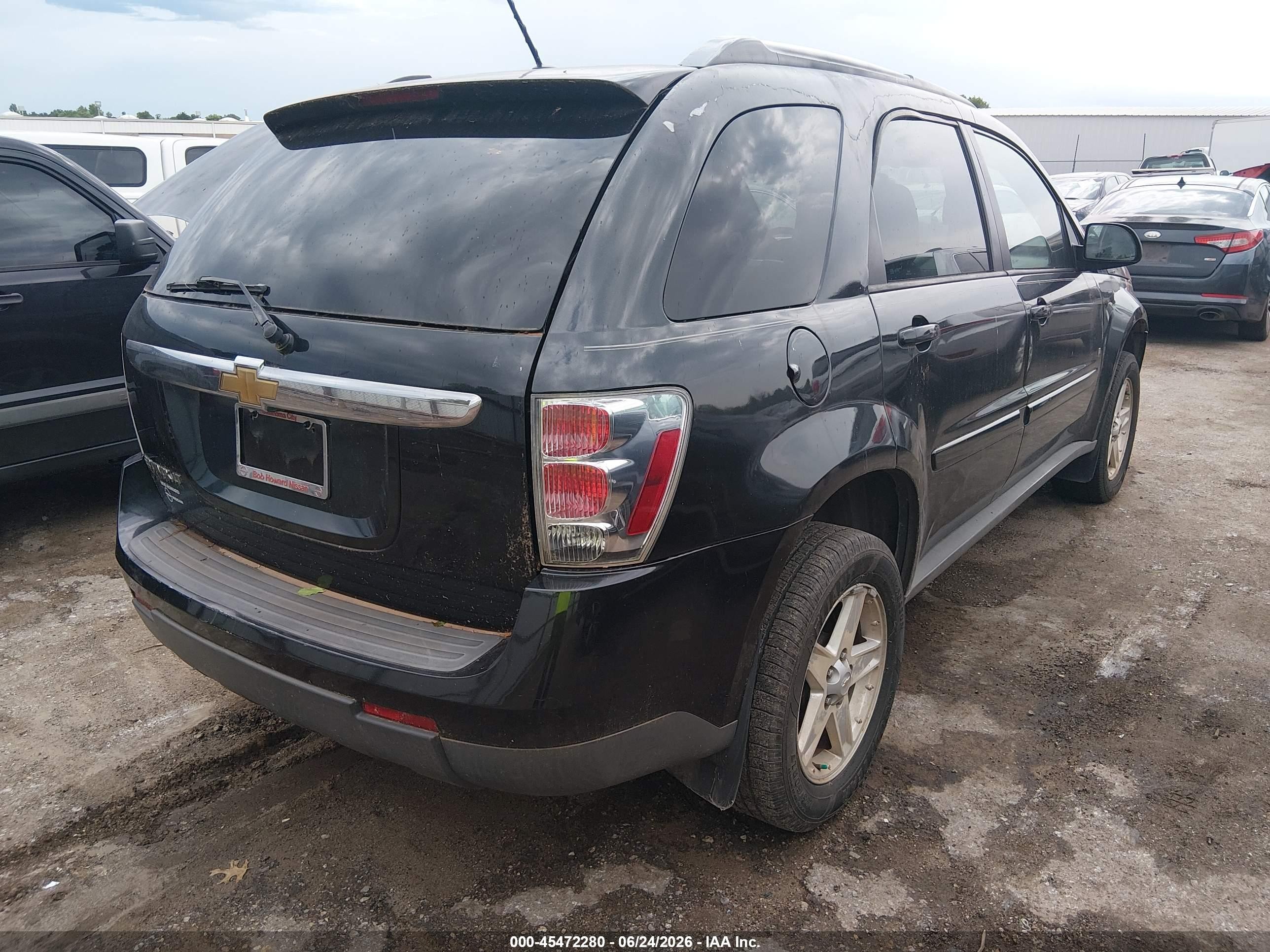 2008 Chevrolet Equinox Lt Black vin: 2CNDL33F386330966