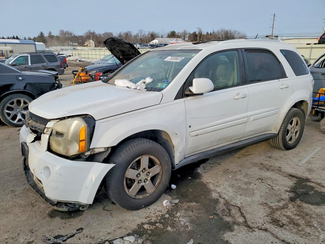 2008 Chevrolet Equinox Lt White vin: 2CNDL33F586020849