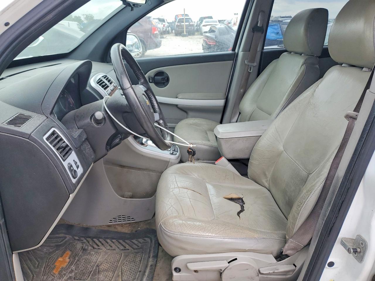 2008 Chevrolet Equinox Lt White vin: 2CNDL33F586020852