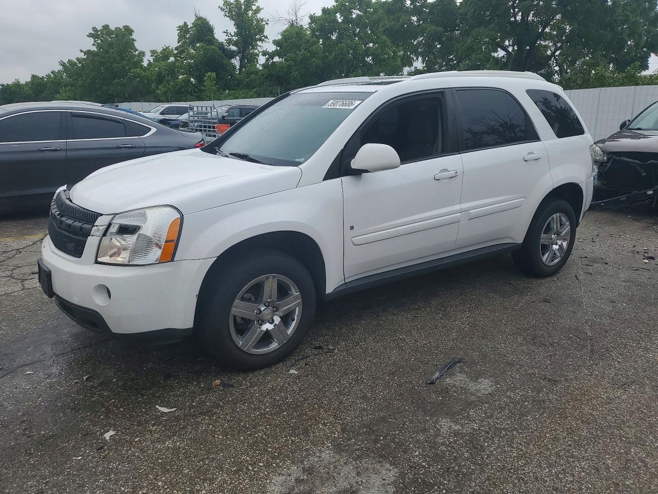 2009 Chevrolet Equinox Lt White vin: 2CNDL33F596244091