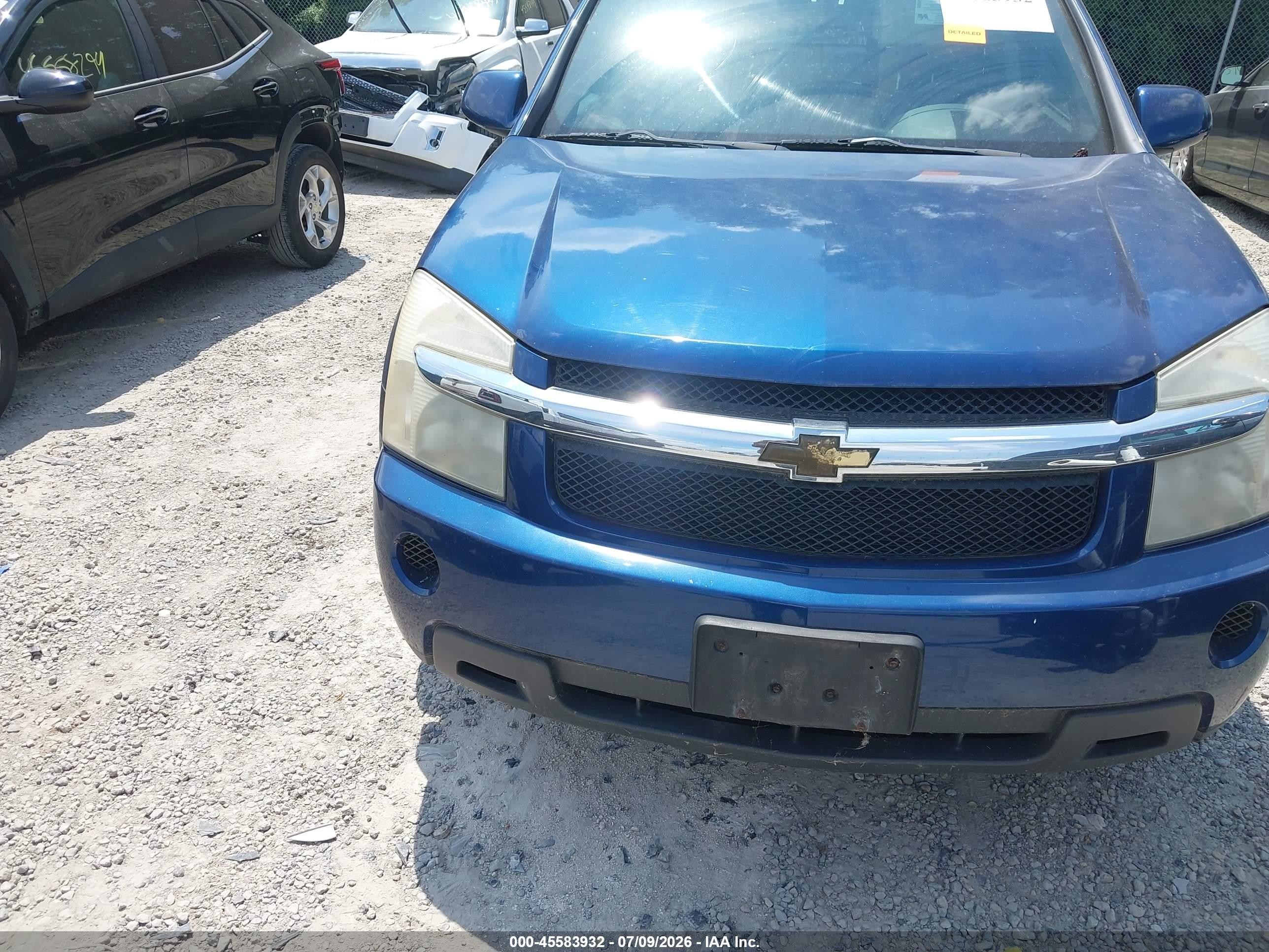 2008 Chevrolet Equinox Lt Blue vin: 2CNDL33F786025034