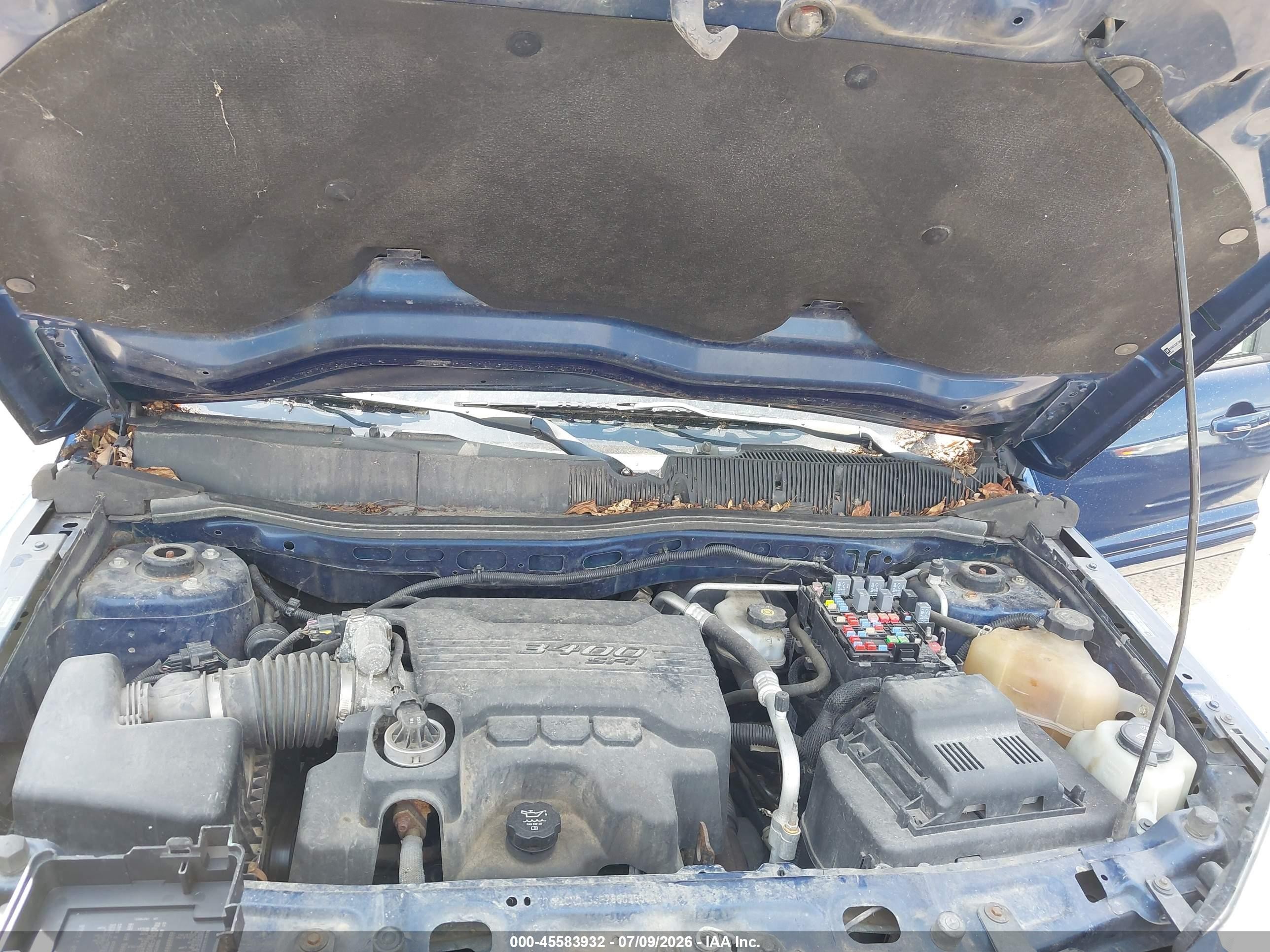2008 Chevrolet Equinox Lt Blue vin: 2CNDL33F786025034
