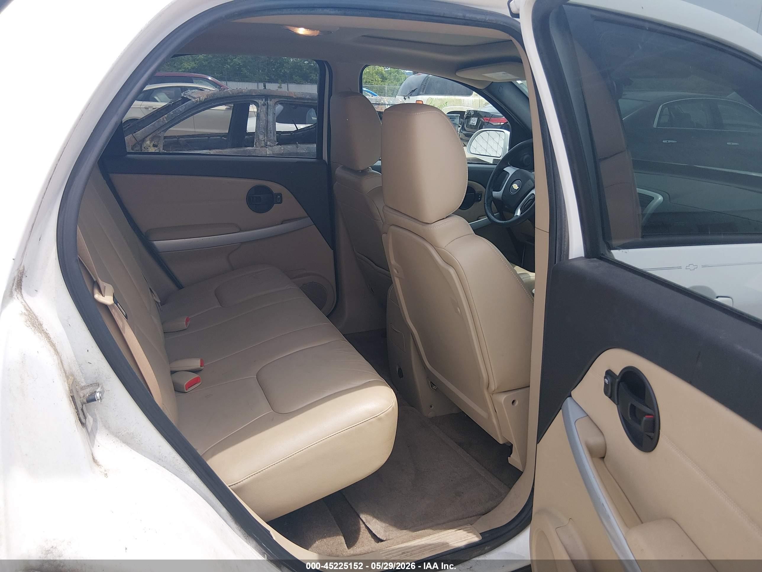 2008 Chevrolet Equinox Lt White vin: 2CNDL33F786044098