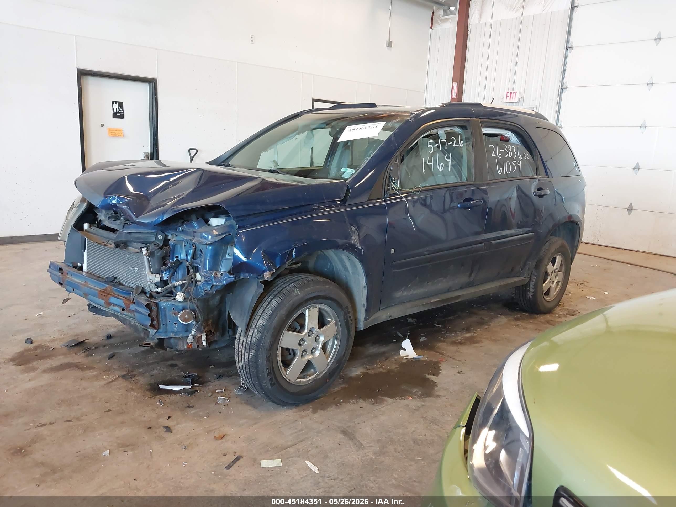 2008 Chevrolet Equinox Lt Blue vin: 2CNDL33F786281464