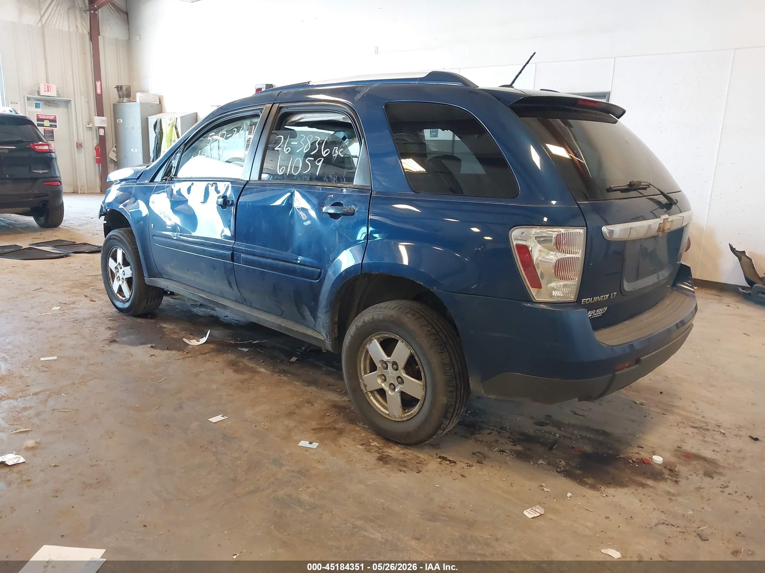 2008 Chevrolet Equinox Lt Blue vin: 2CNDL33F786281464