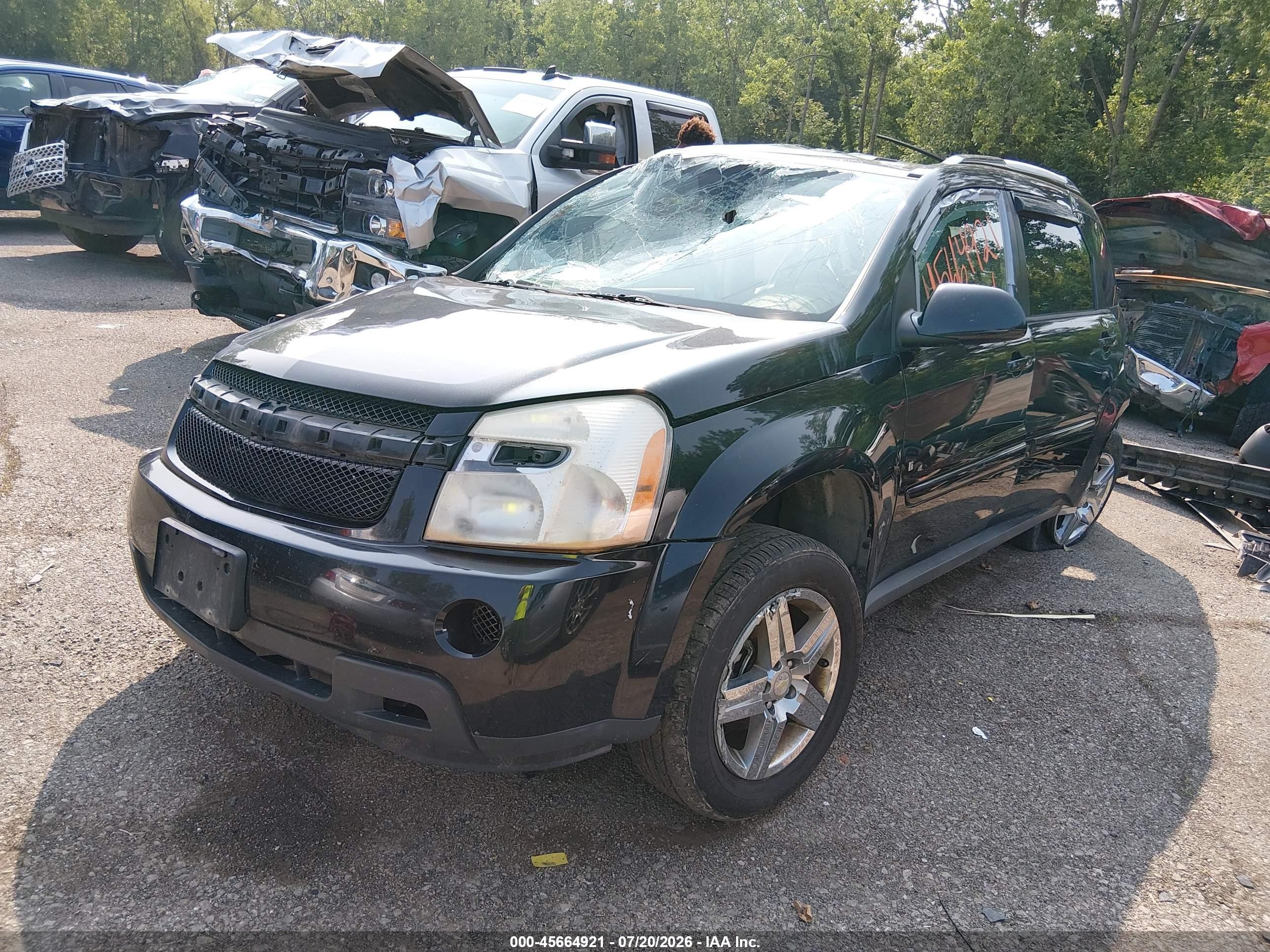 2008 Chevrolet Equinox Lt Blue vin: 2CNDL33FX86345433
