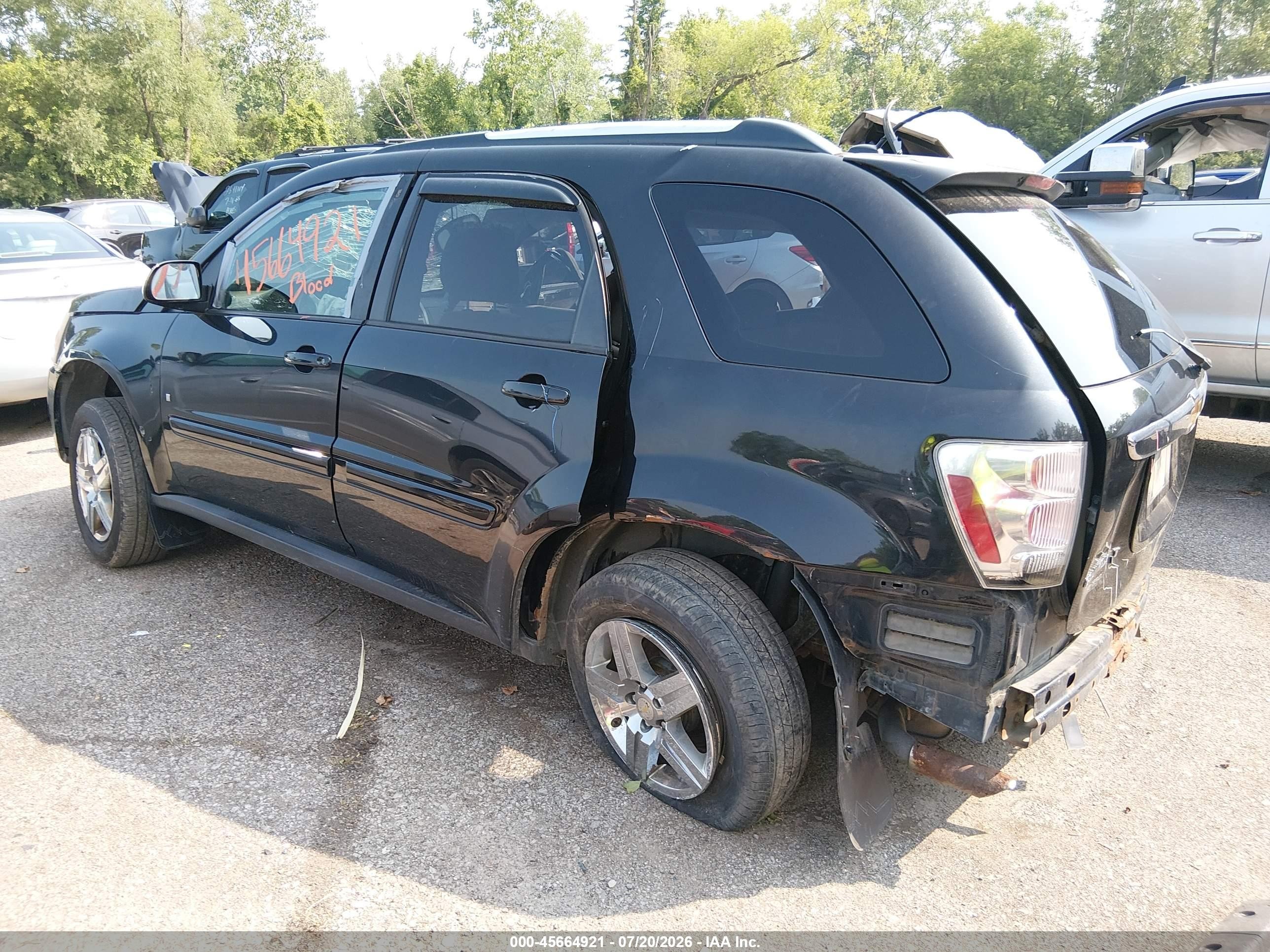 2008 Chevrolet Equinox Lt Blue vin: 2CNDL33FX86345433