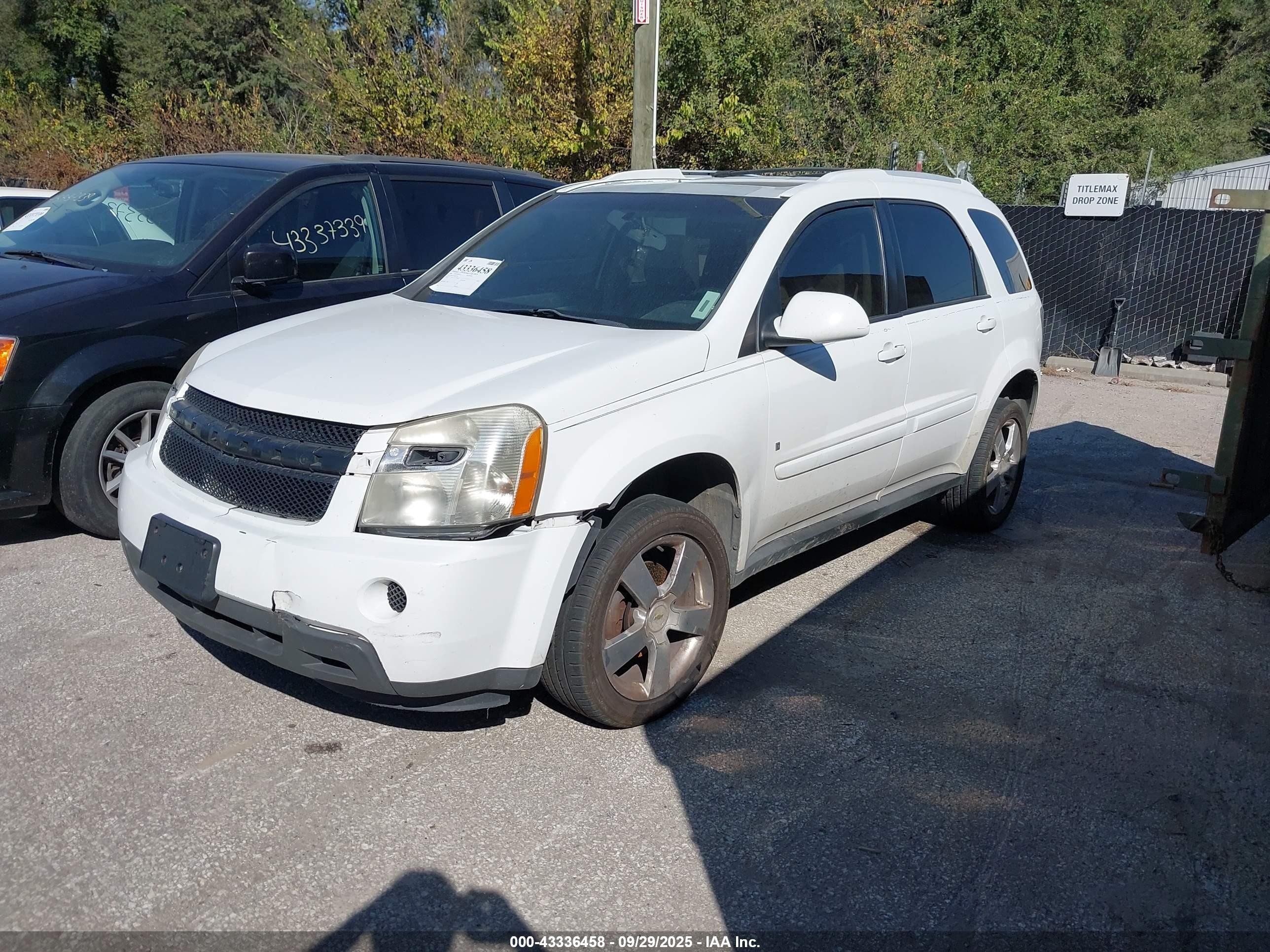 2008 Chevrolet Equinox Lt White vin: 2CNDL43F186057158