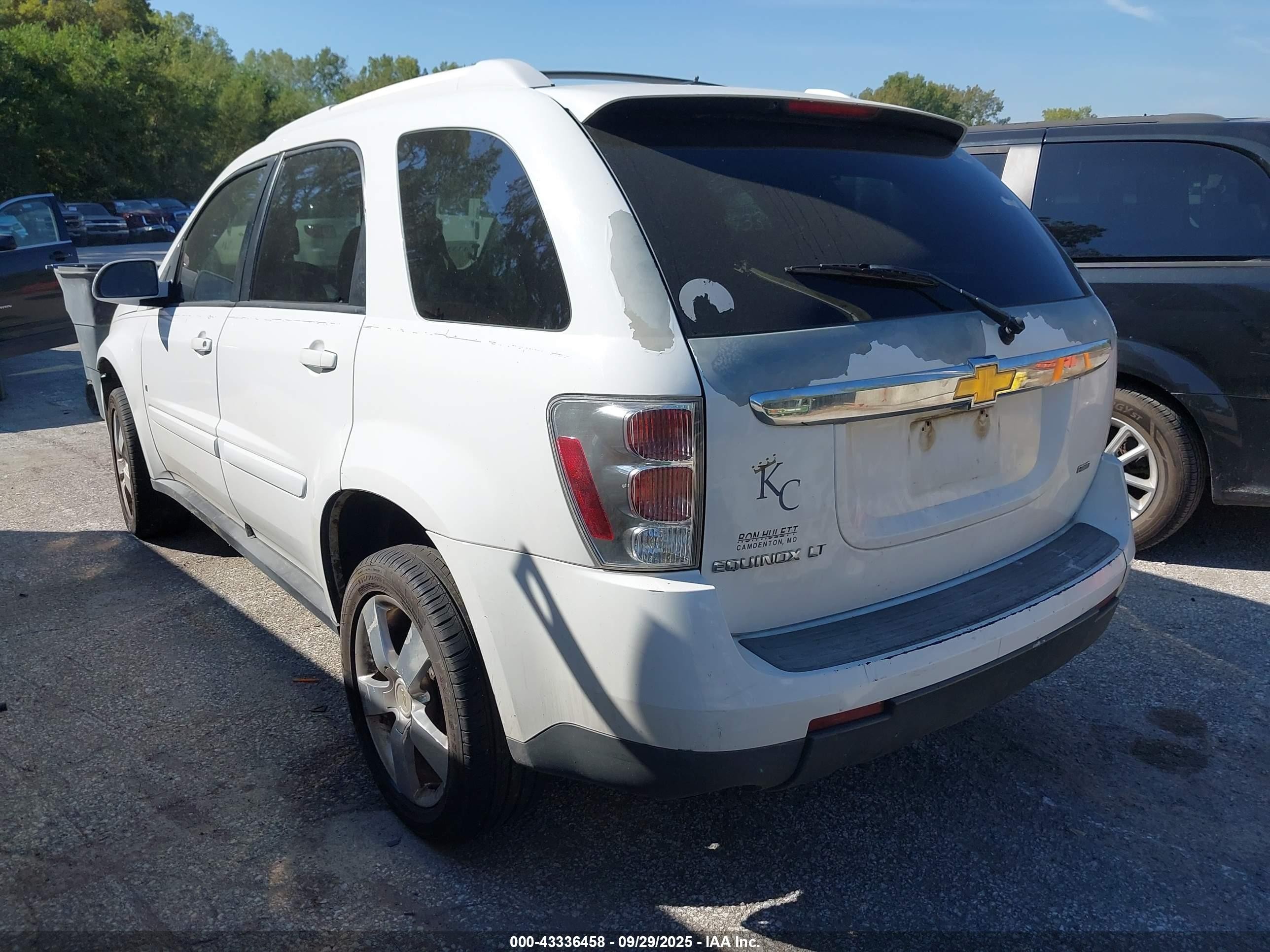 2008 Chevrolet Equinox Lt White vin: 2CNDL43F186057158