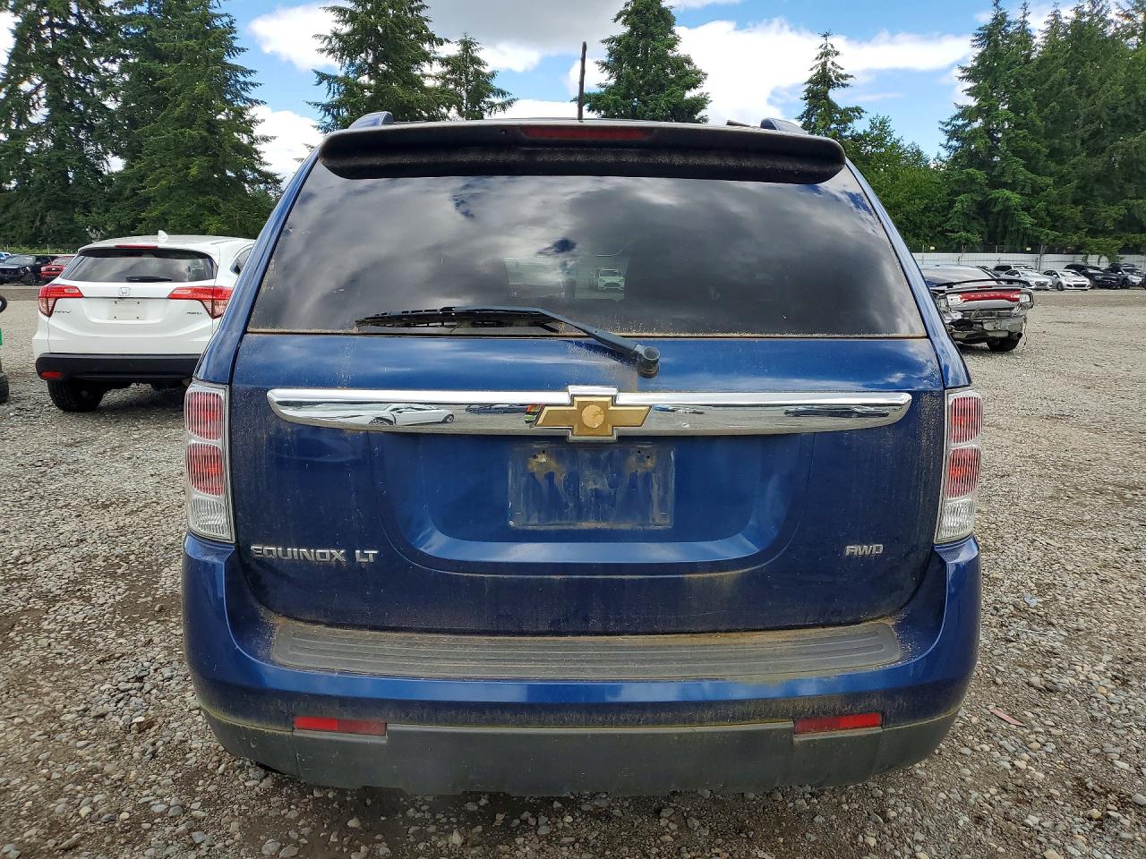 2008 Chevrolet Equinox Lt Синий vin: 2CNDL43F186348162