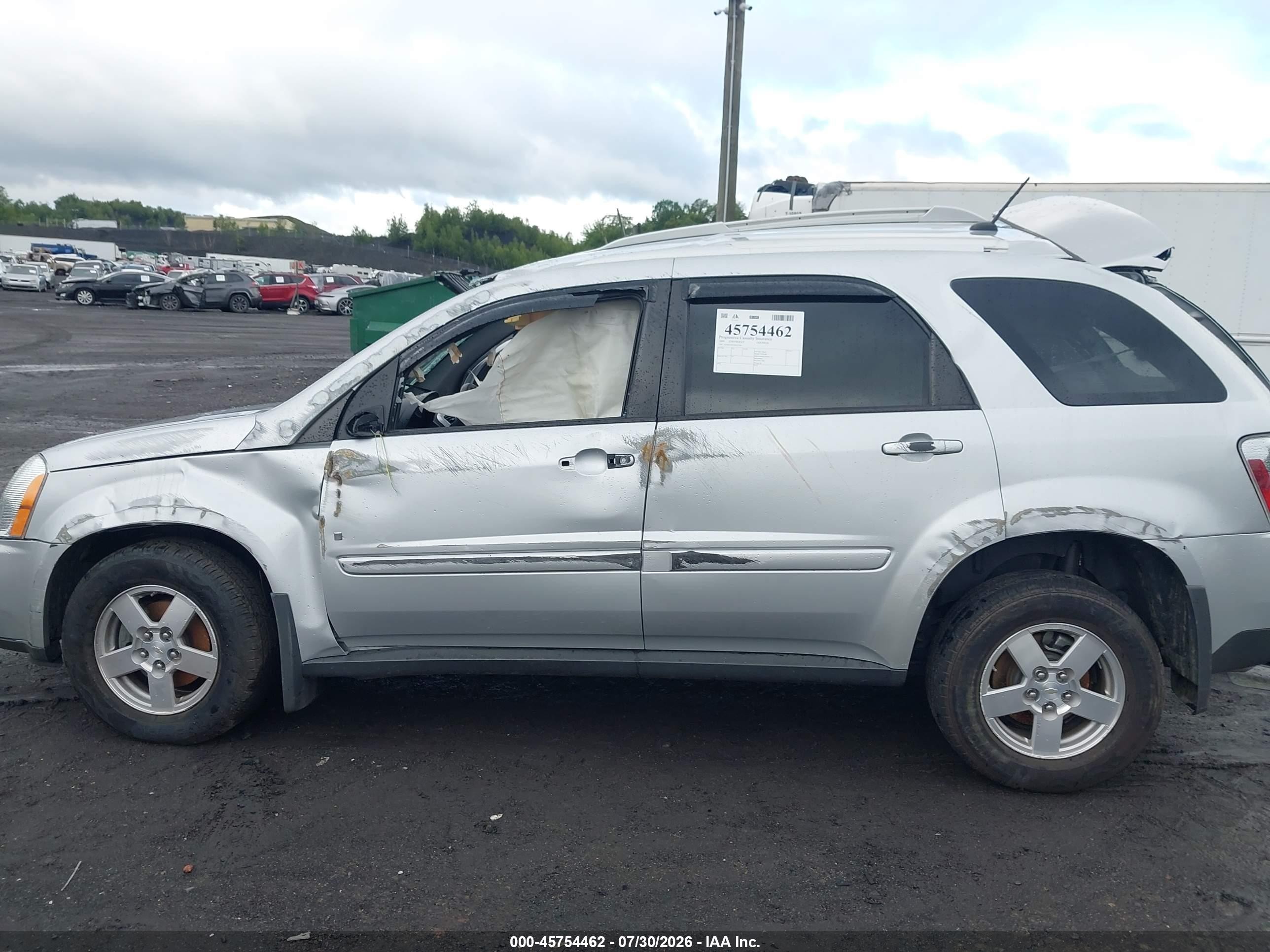 2009 Chevrolet Equinox Lt Silver vin: 2CNDL43F596227104