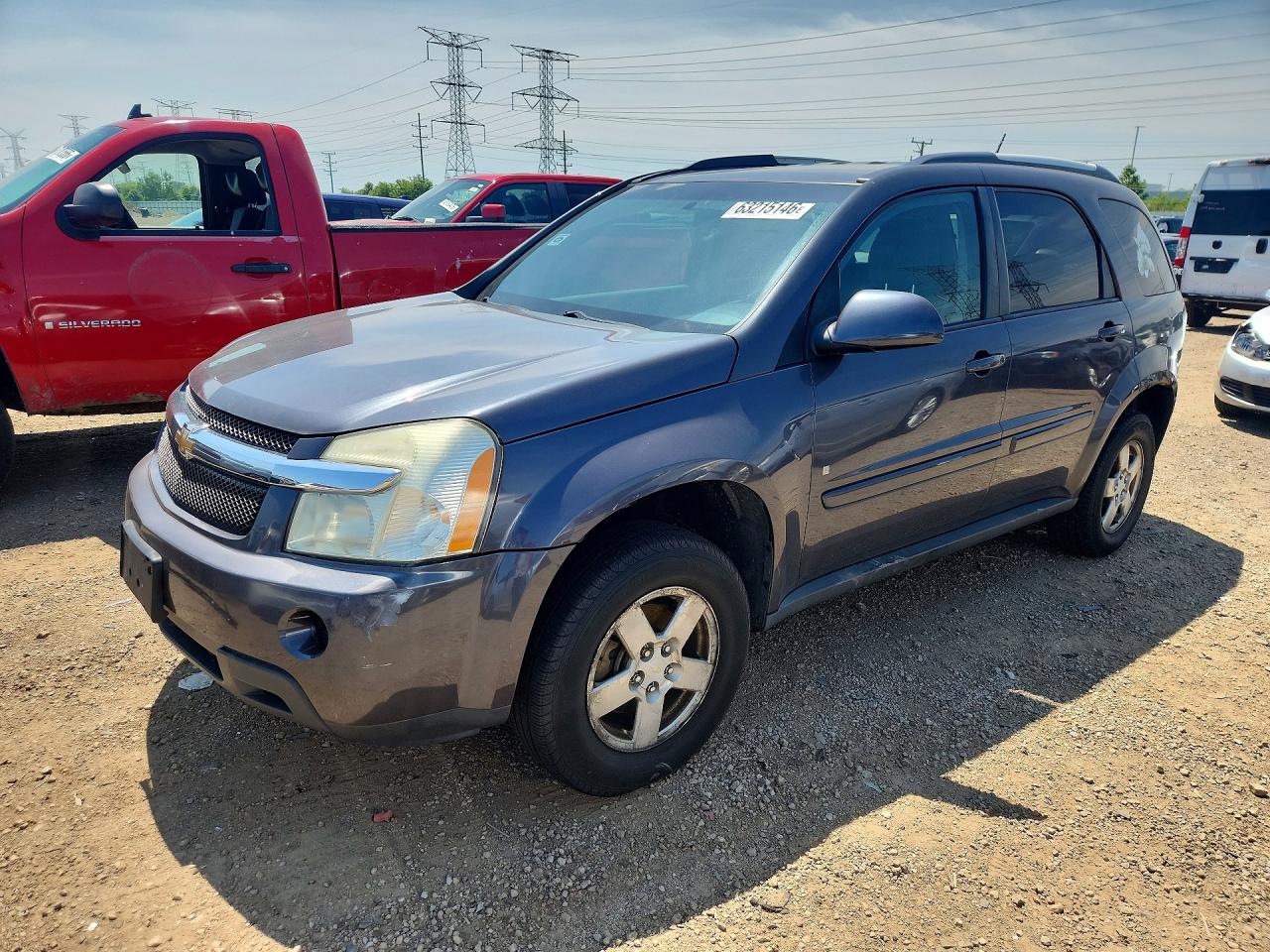 2008 Chevrolet Equinox Lt Gray vin: 2CNDL43F986016602