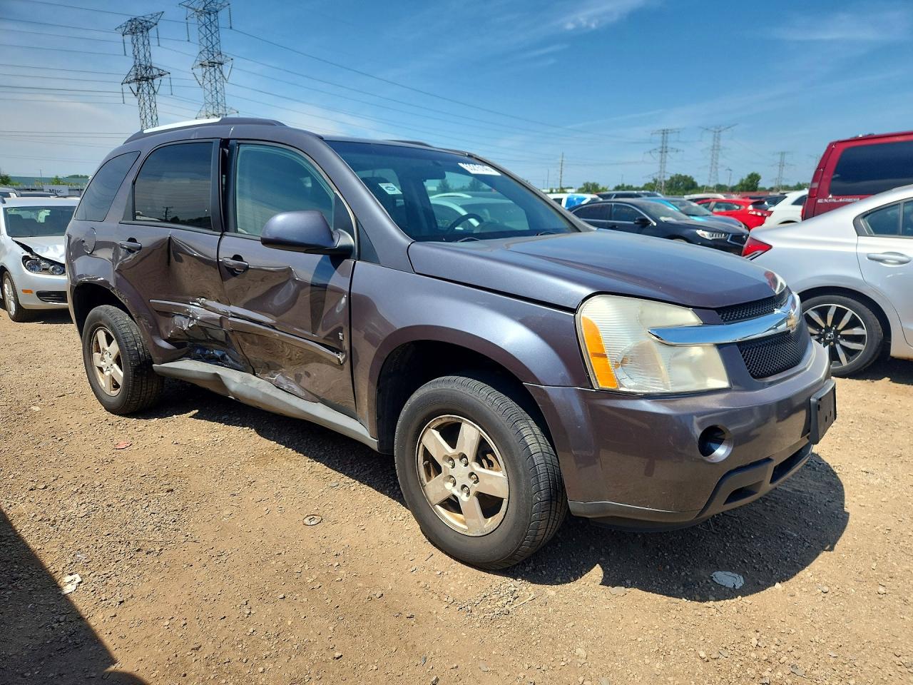 2008 Chevrolet Equinox Lt Gray vin: 2CNDL43F986016602