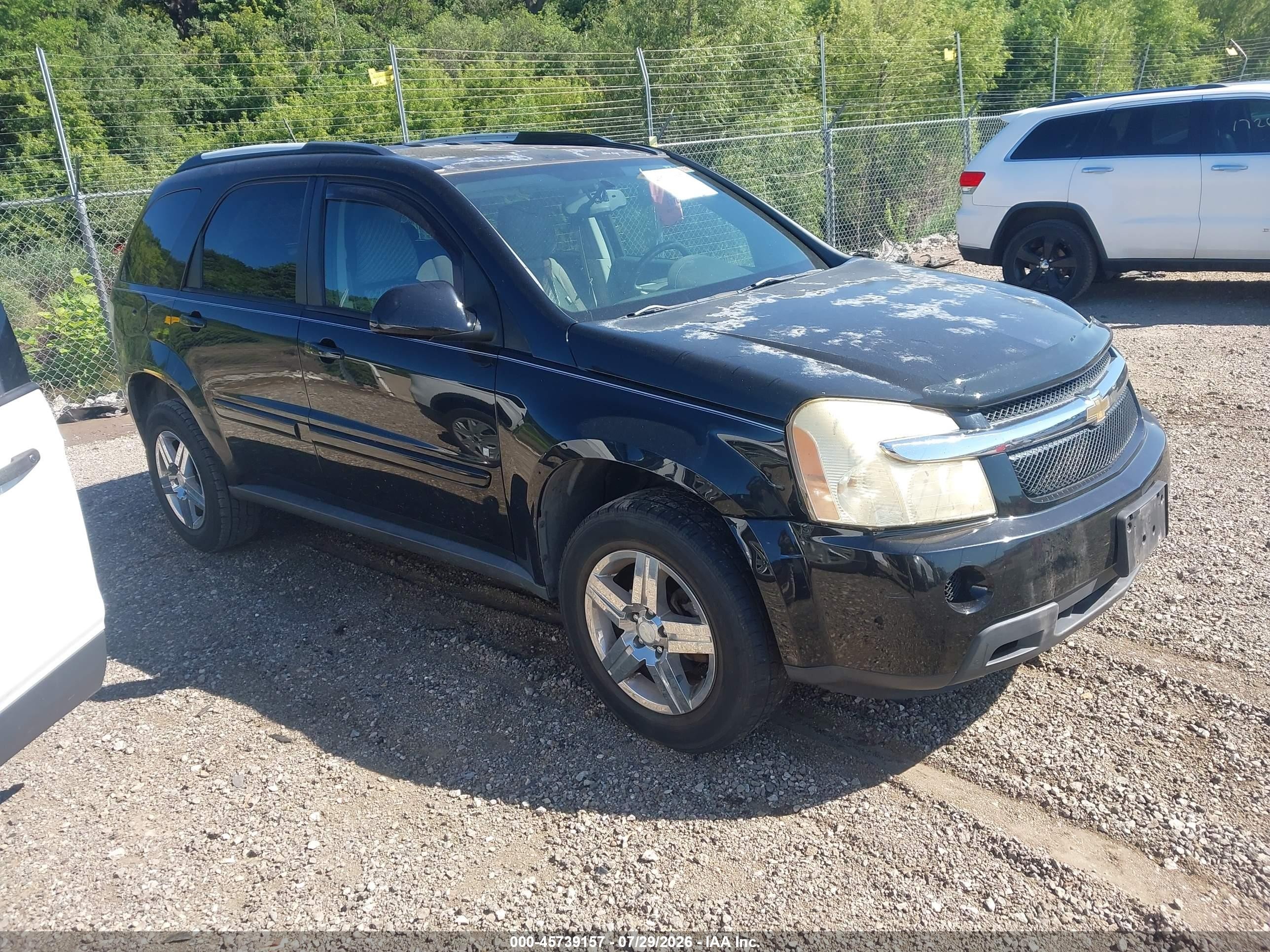 2008 Chevrolet Equinox Lt Black vin: 2CNDL43FX86069079