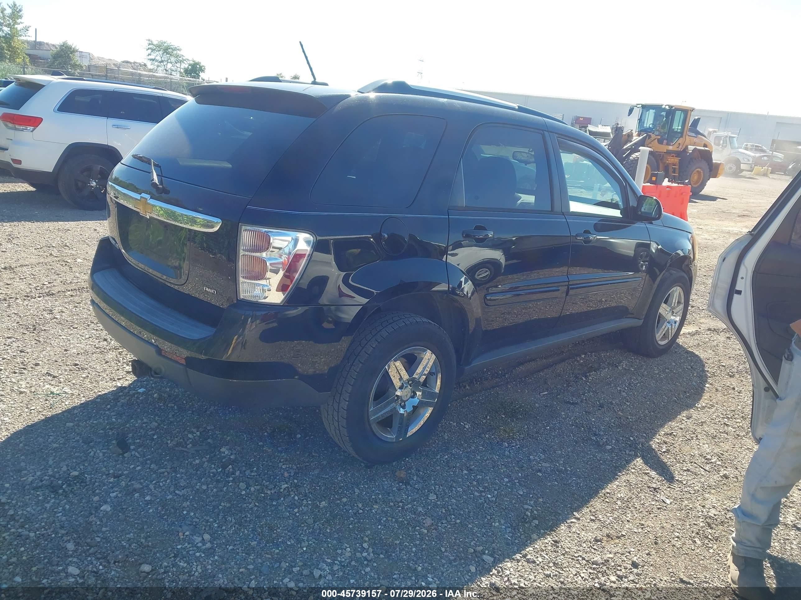 2008 Chevrolet Equinox Lt Black vin: 2CNDL43FX86069079