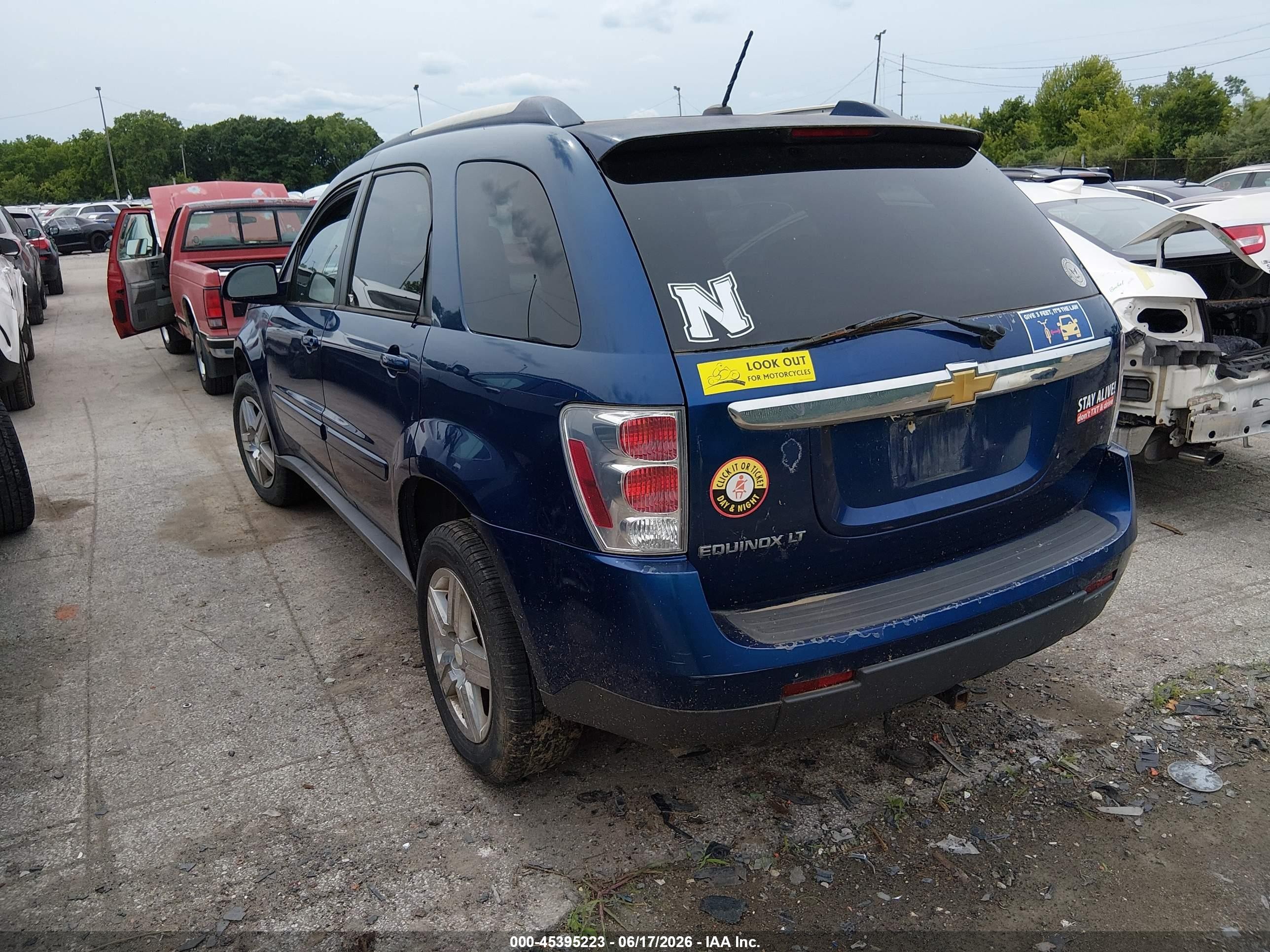 2009 Chevrolet Equinox Lt Blue vin: 2CNDL53F096208496