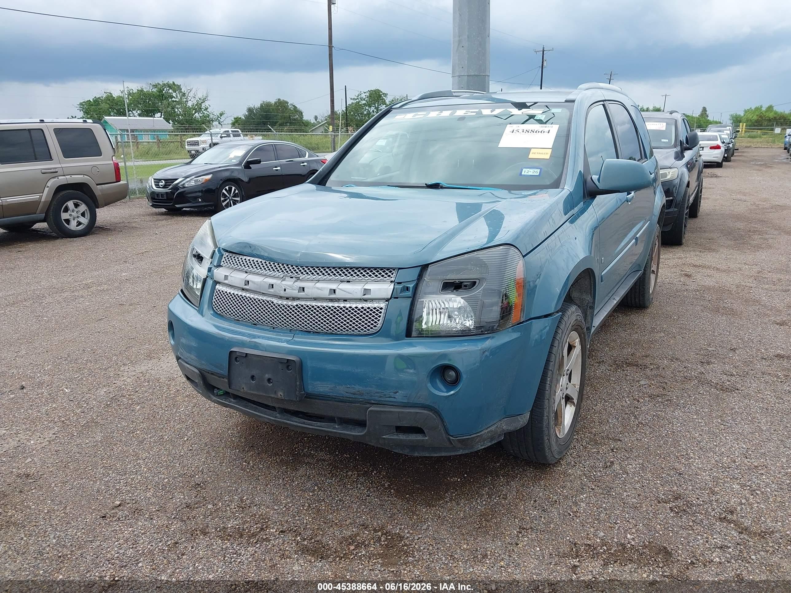 2008 Chevrolet Equinox Lt Blue vin: 2CNDL53F186073690