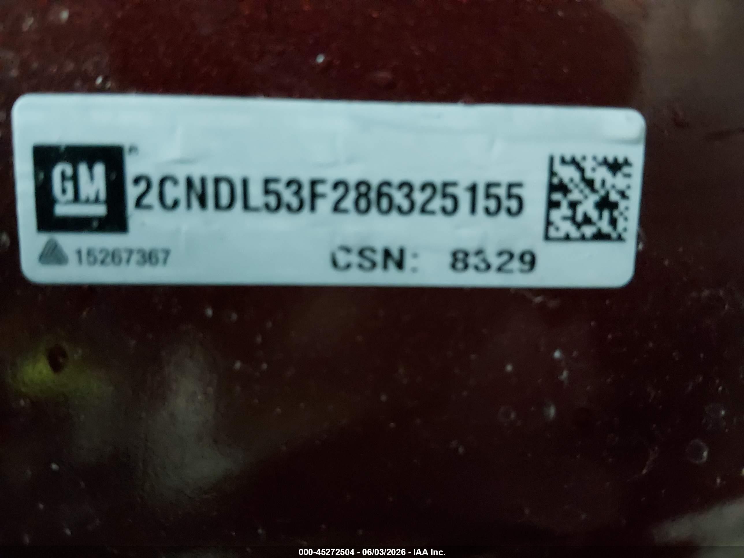 2008 Chevrolet Equinox Lt Maroon vin: 2CNDL53F286325155