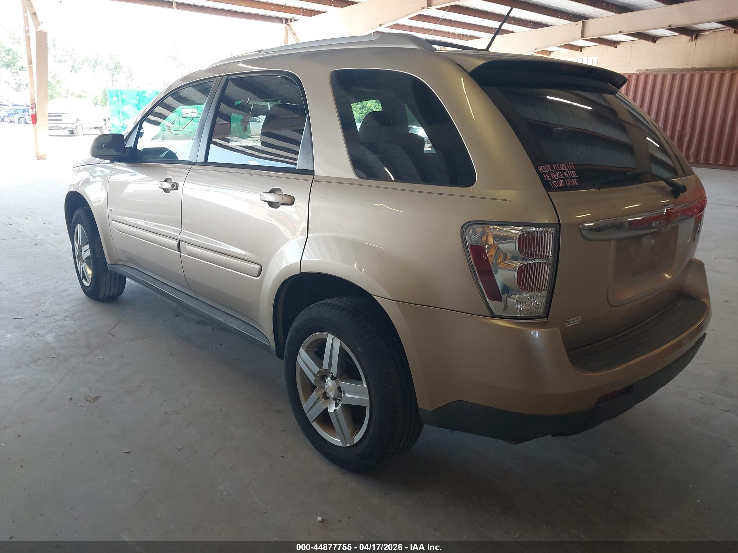 2008 Chevrolet Equinox Lt Gold vin: 2CNDL53F386309580