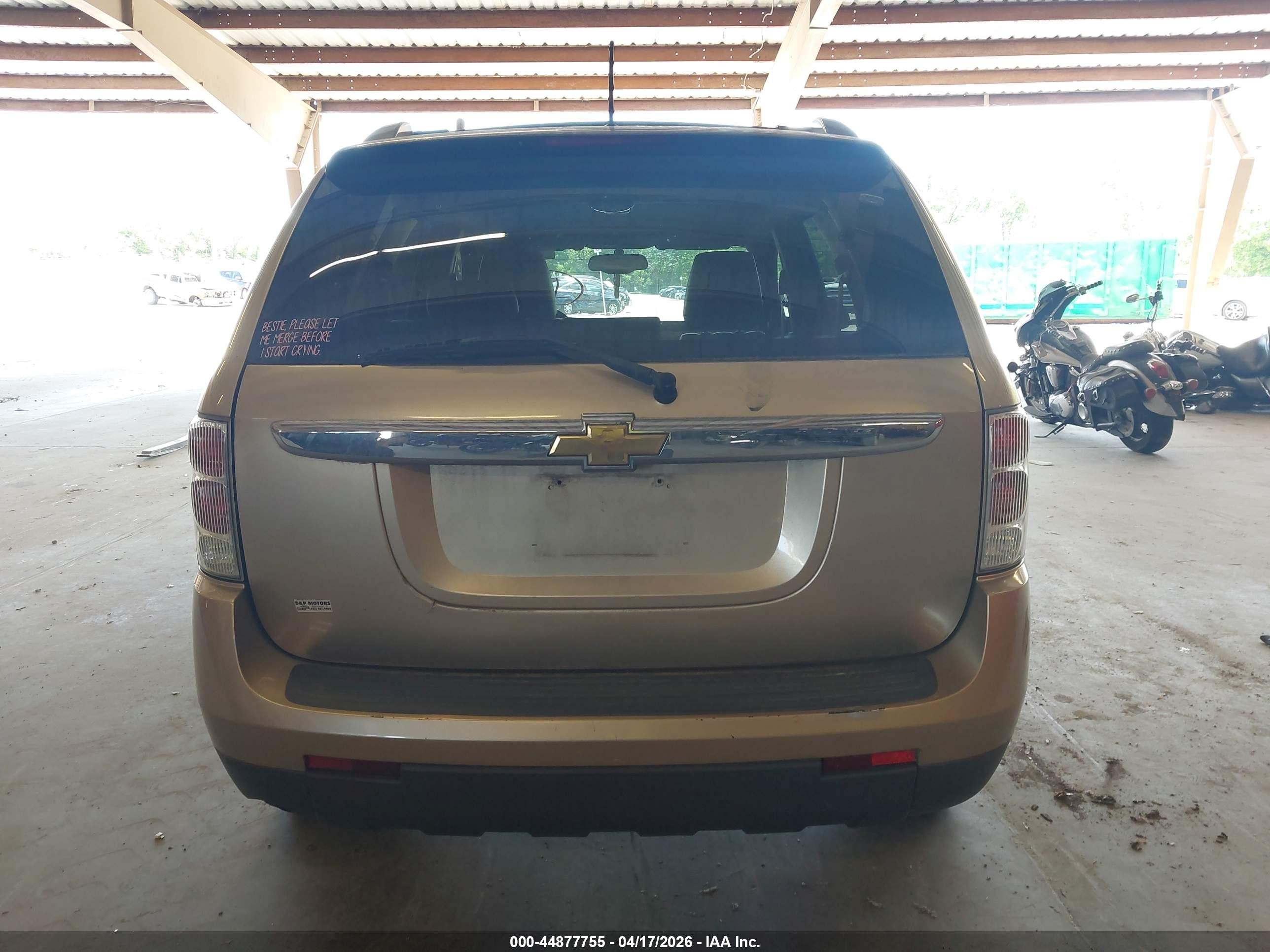 2008 Chevrolet Equinox Lt Gold vin: 2CNDL53F386309580