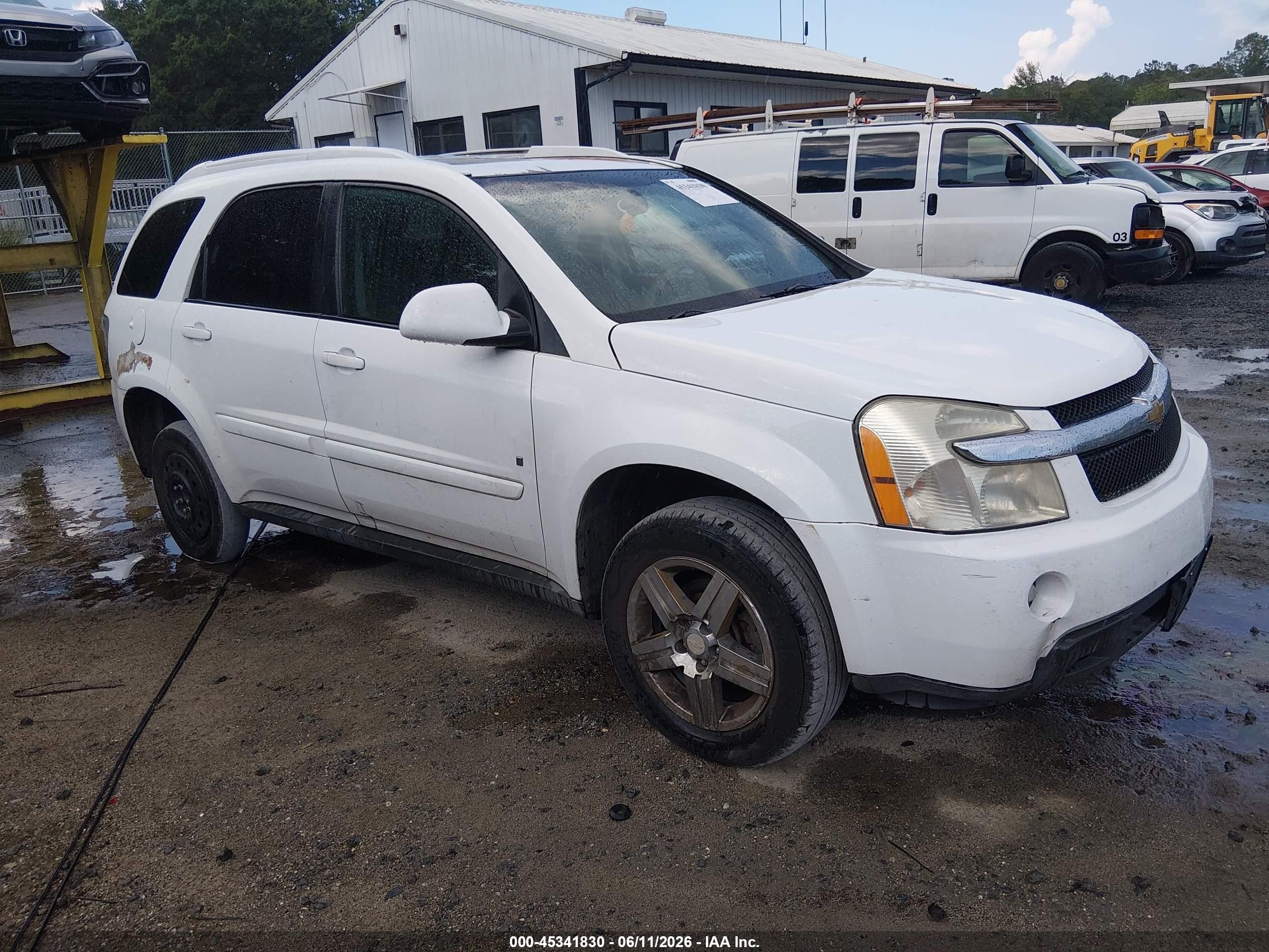 2008 Chevrolet Equinox Lt White vin: 2CNDL53F586319494