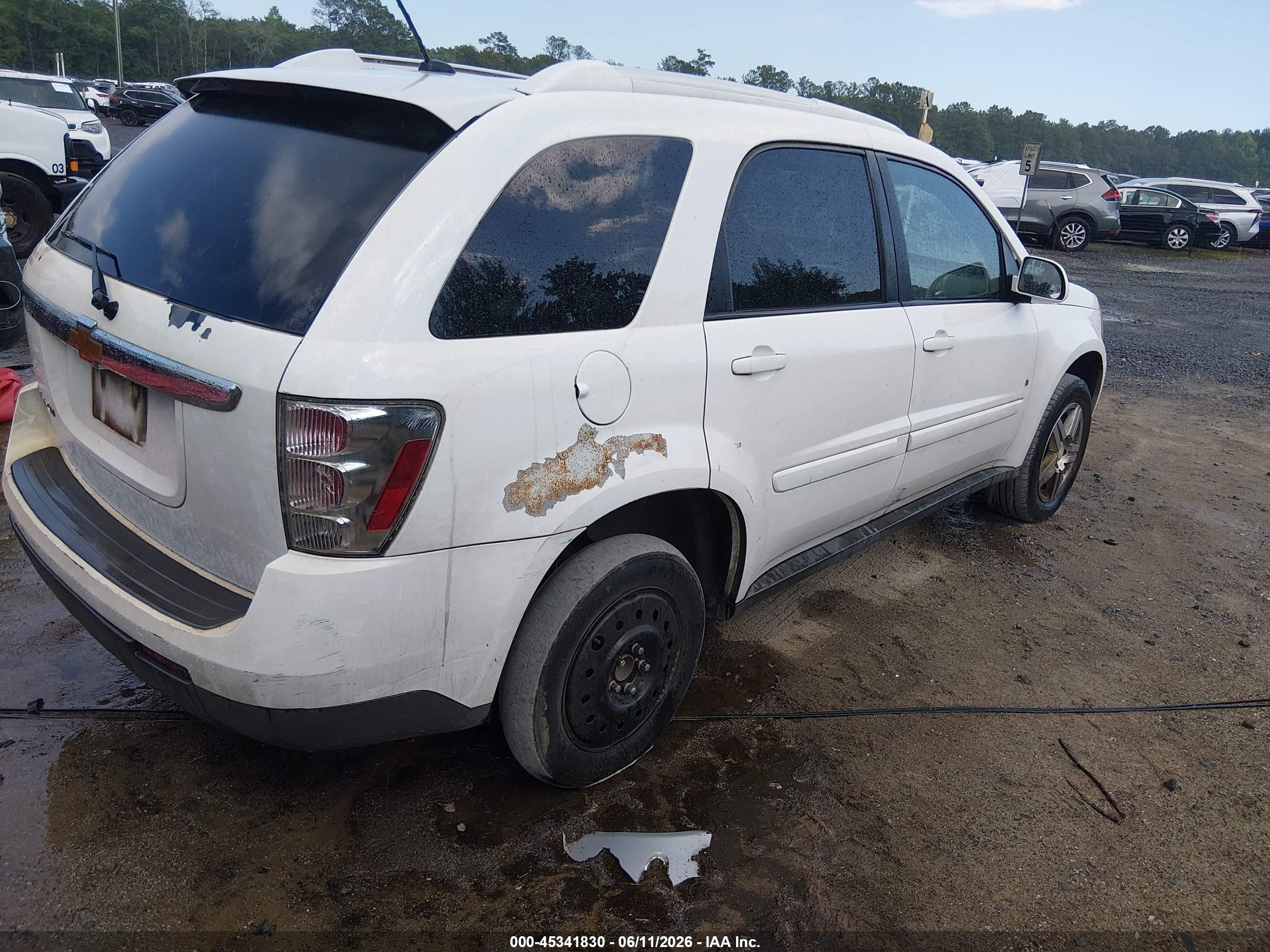 2008 Chevrolet Equinox Lt White vin: 2CNDL53F586319494
