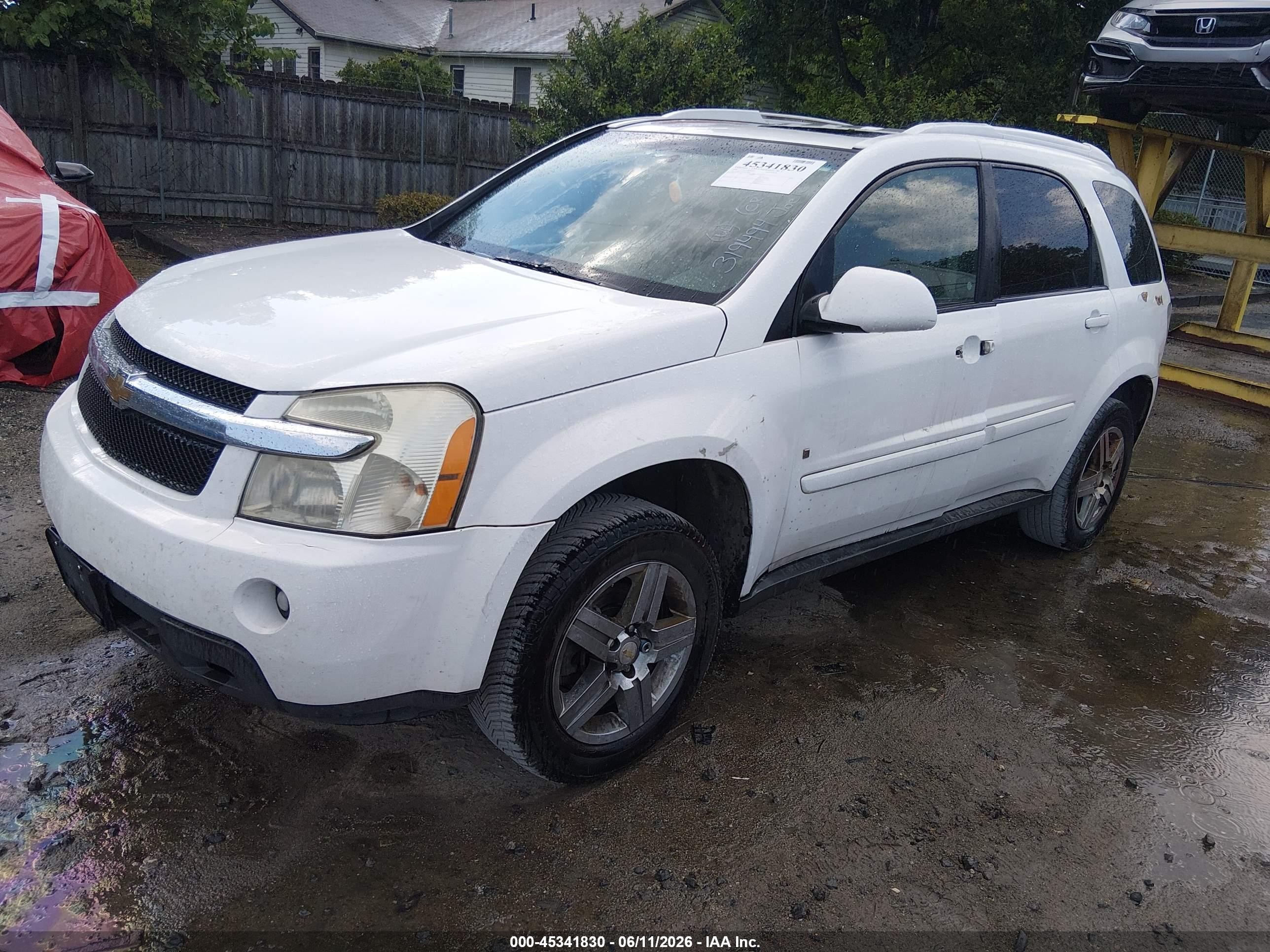 2008 Chevrolet Equinox Lt White vin: 2CNDL53F586319494
