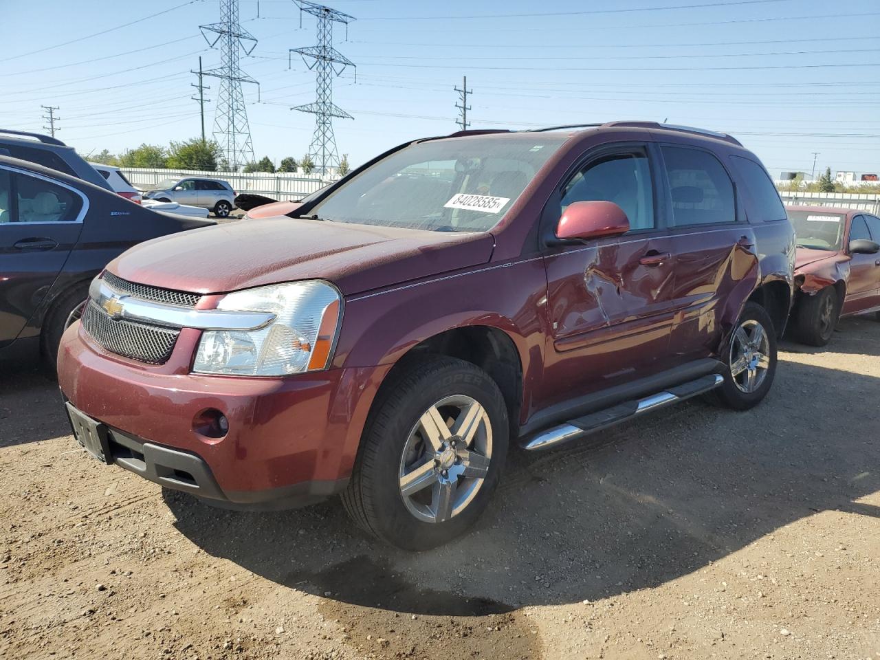2008 Chevrolet Equinox Lt Red vin: 2CNDL53F786289494