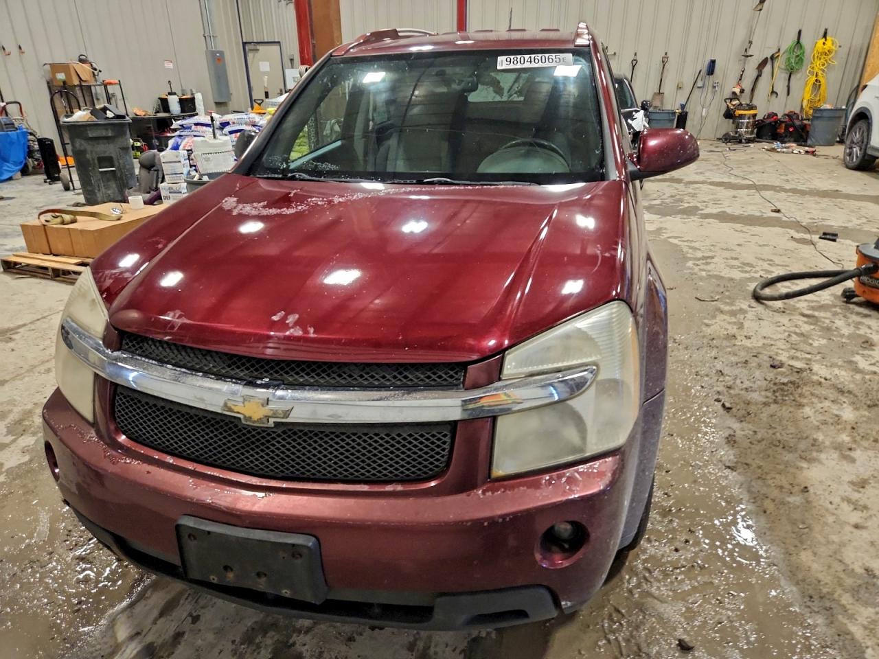 2008 Chevrolet Equinox Lt Burgundy vin: 2CNDL53F986076658
