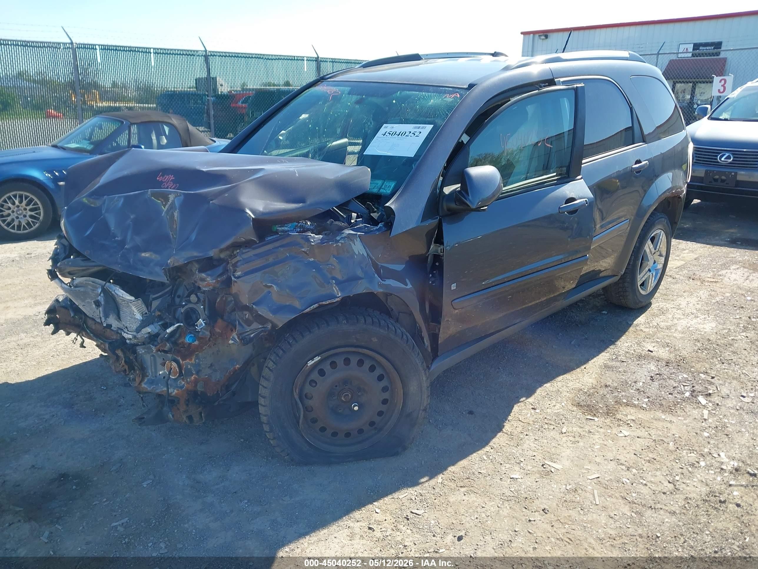 2008 Chevrolet Equinox Lt Brown vin: 2CNDL53F986078233