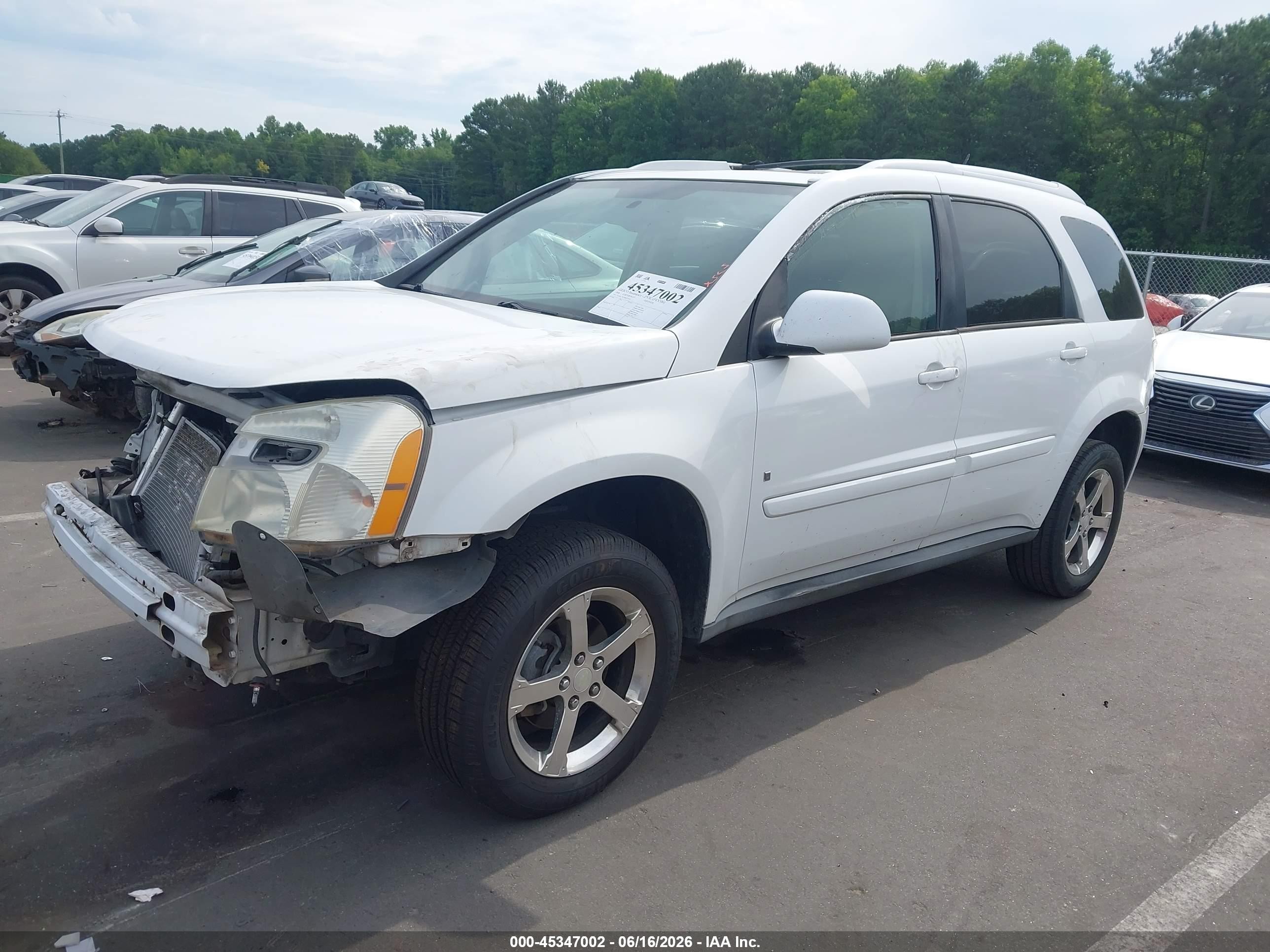 2008 Chevrolet Equinox Lt Белый vin: 2CNDL53FX86077530
