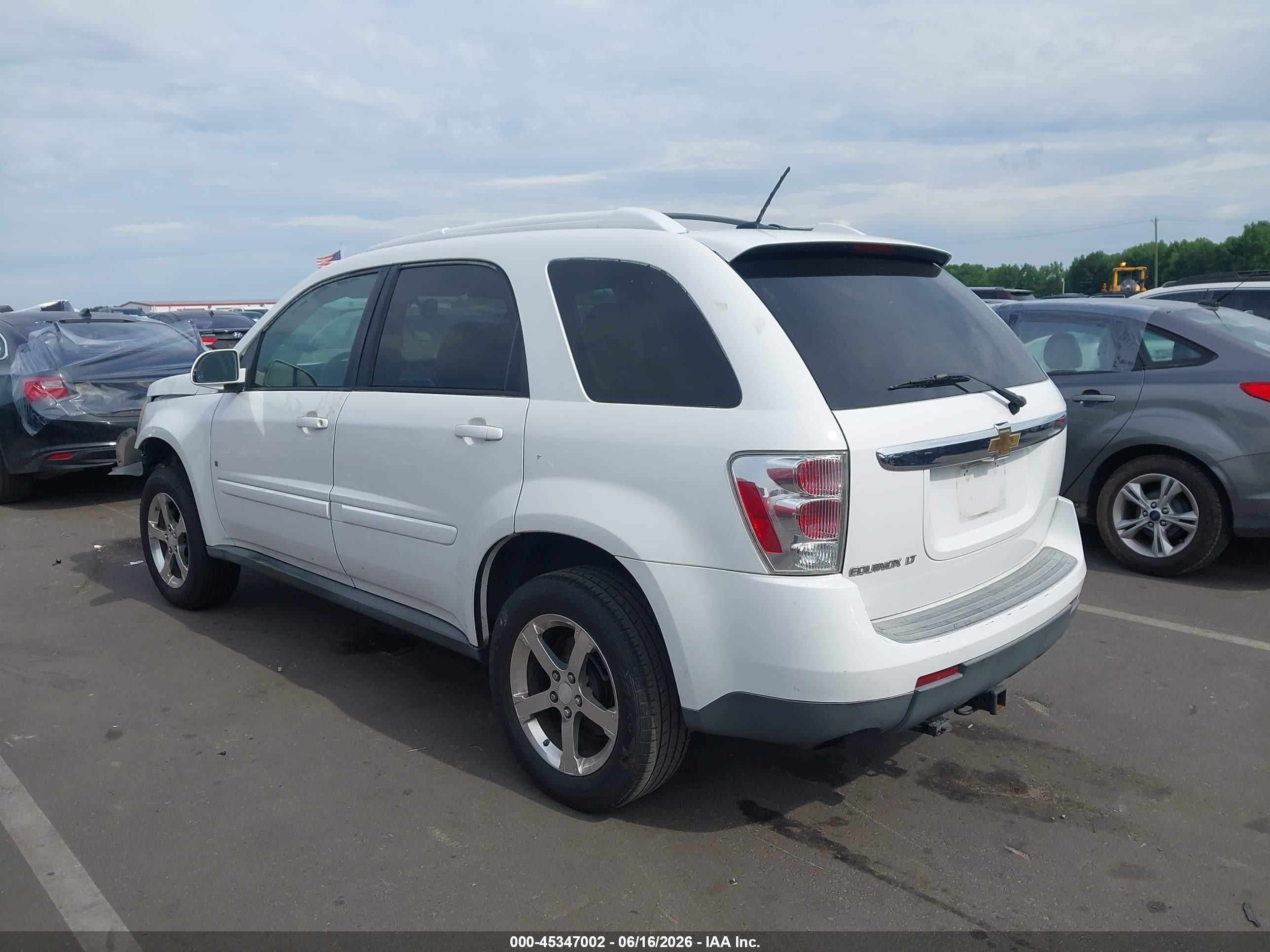 2008 Chevrolet Equinox Lt Белый vin: 2CNDL53FX86077530