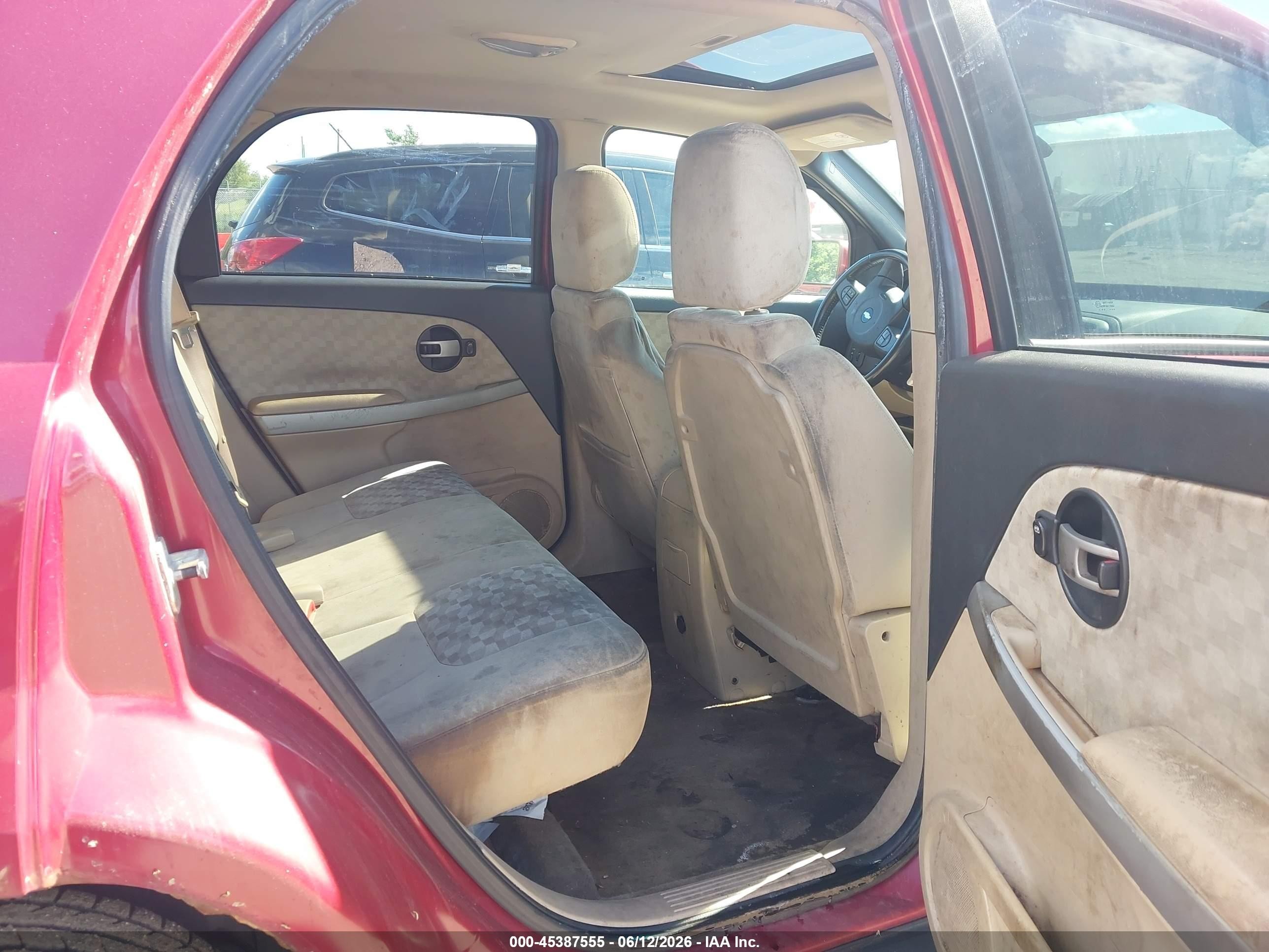 2006 Chevrolet Equinox Lt Red vin: 2CNDL63F066088166