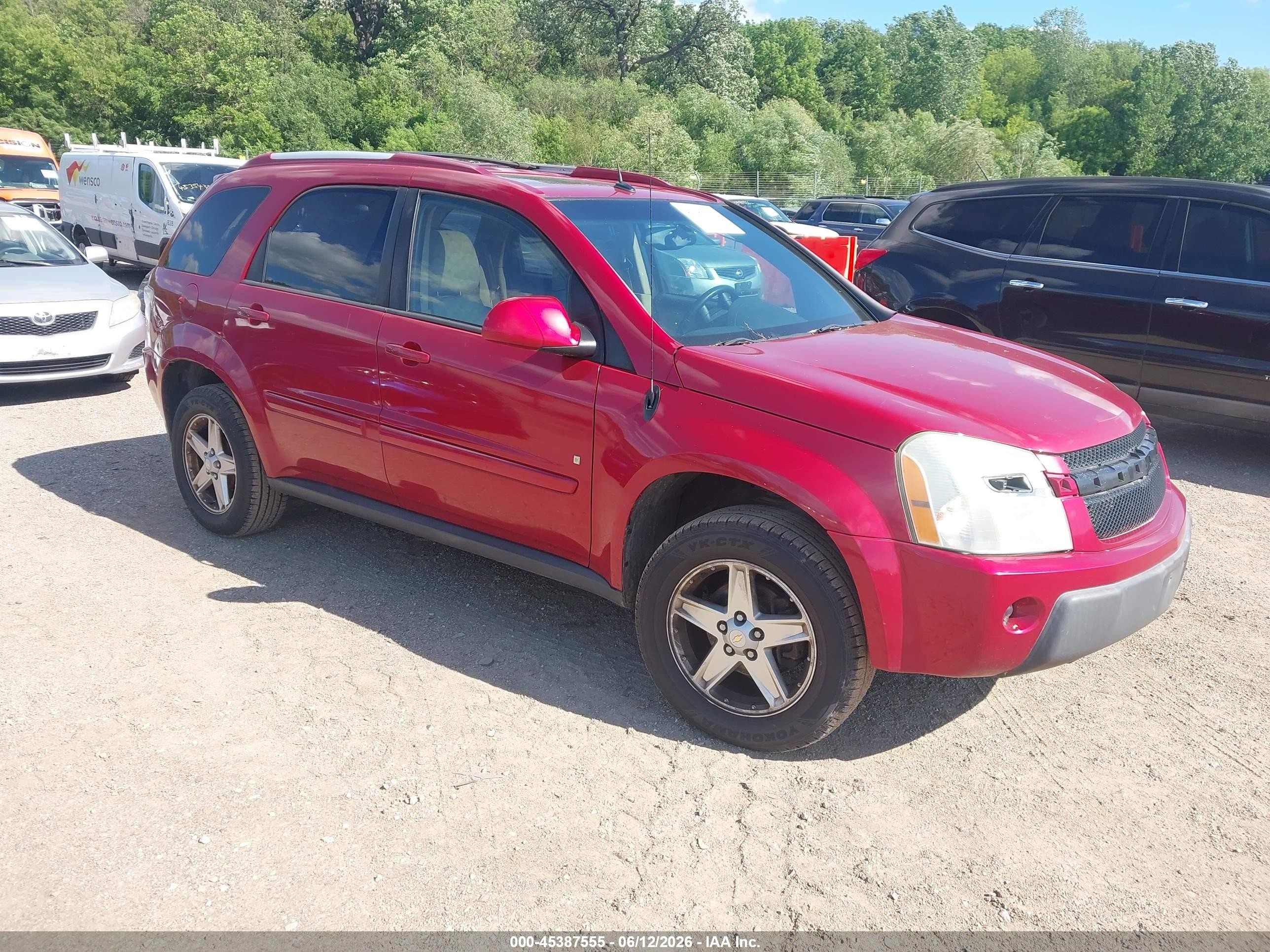 2006 Chevrolet Equinox Lt Red vin: 2CNDL63F066088166