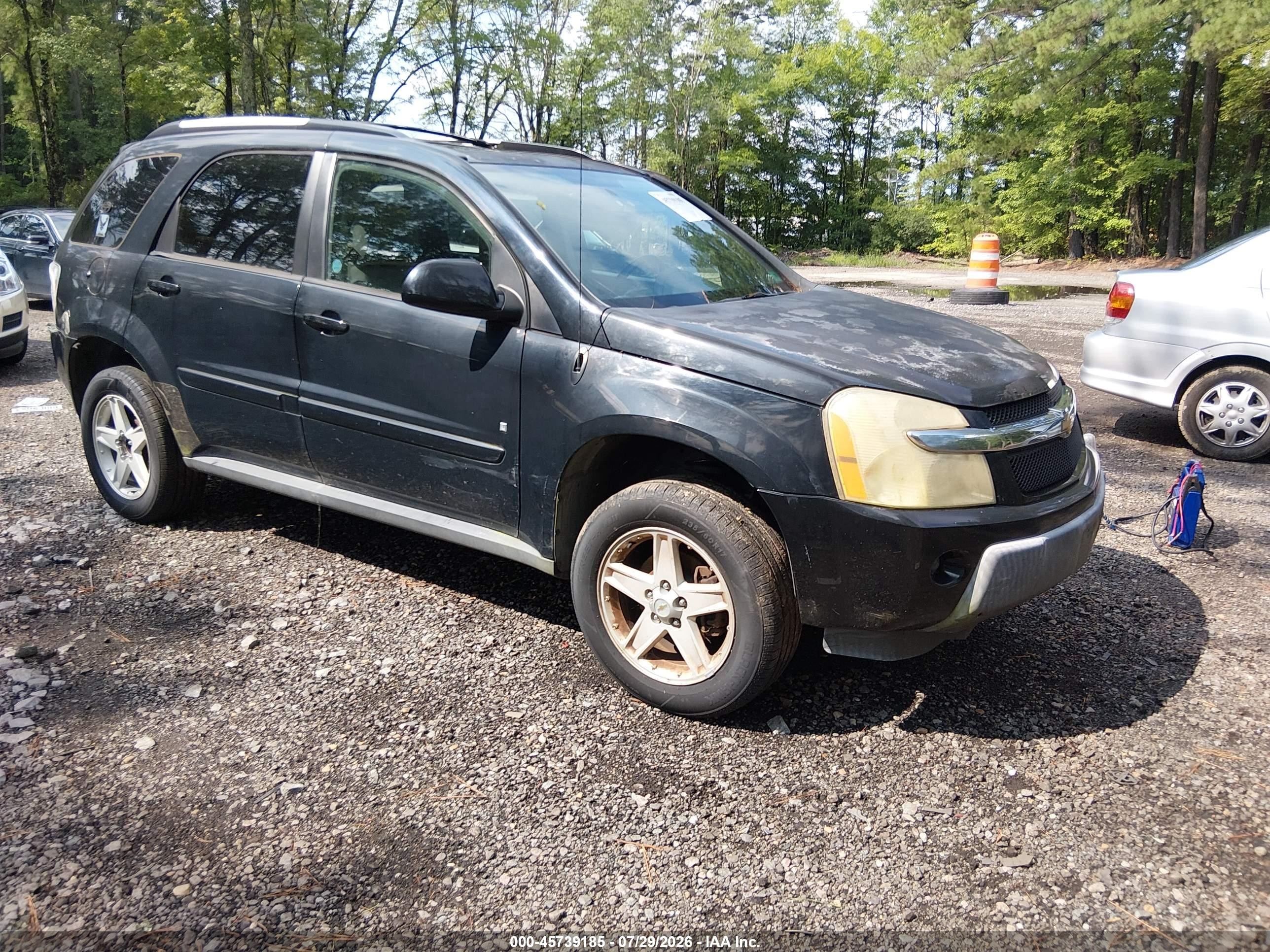 2006 Chevrolet Equinox Lt Black vin: 2CNDL63F066123398