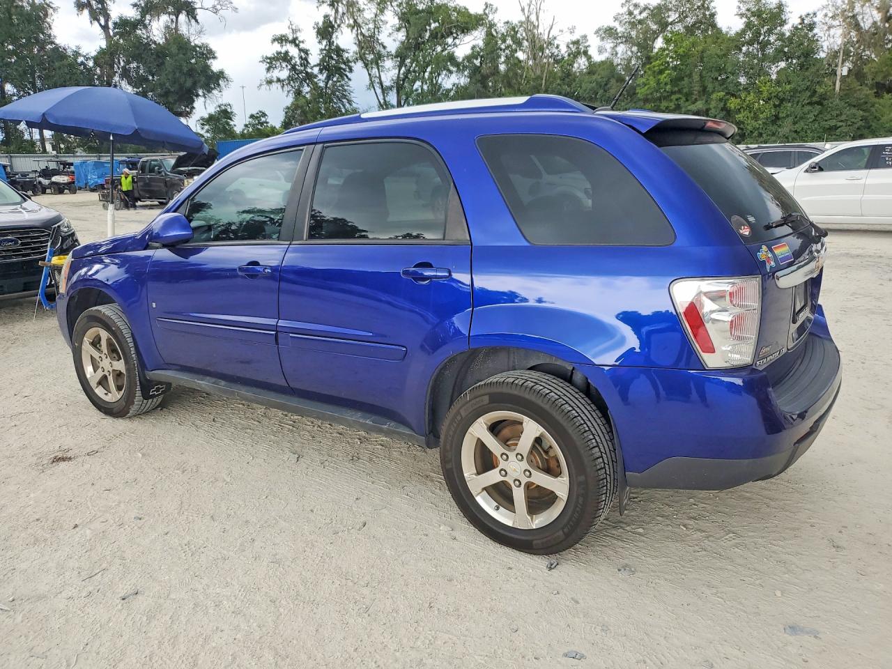 2007 Chevrolet Equinox Lt Blue vin: 2CNDL63F076044511