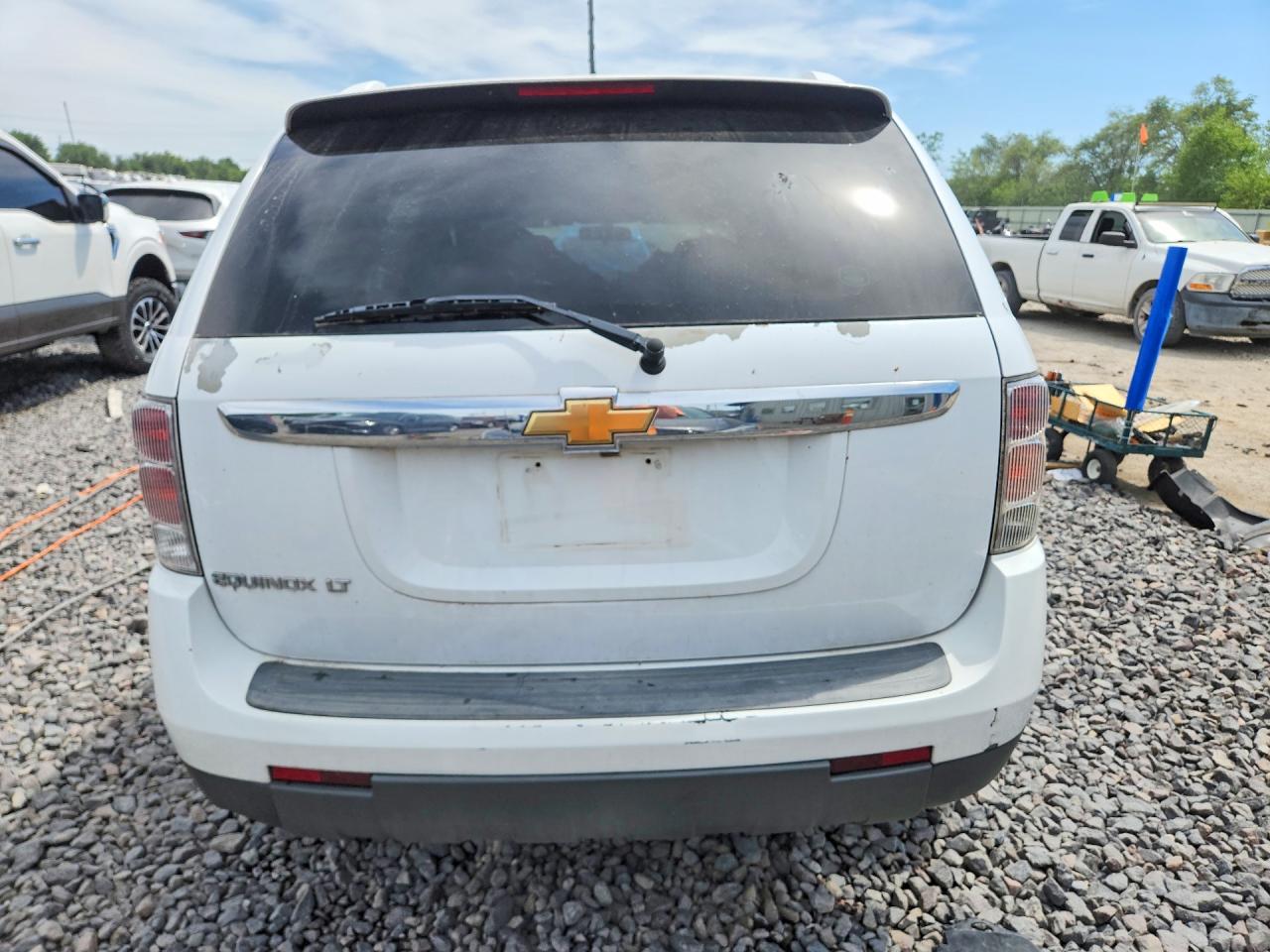 2007 Chevrolet Equinox Lt White vin: 2CNDL63F076250525