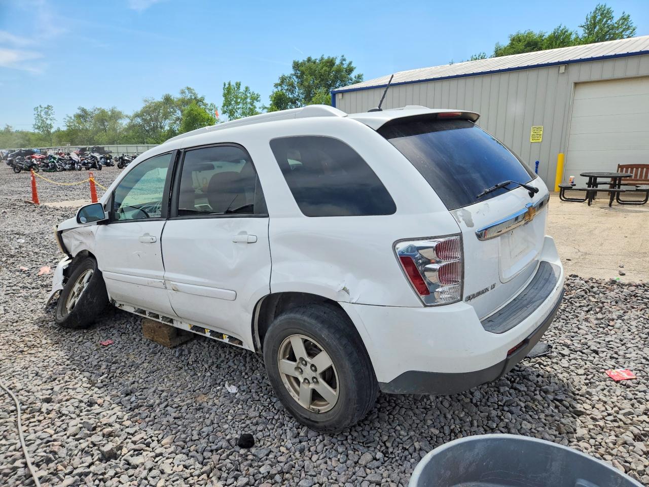 2007 Chevrolet Equinox Lt White vin: 2CNDL63F076250525