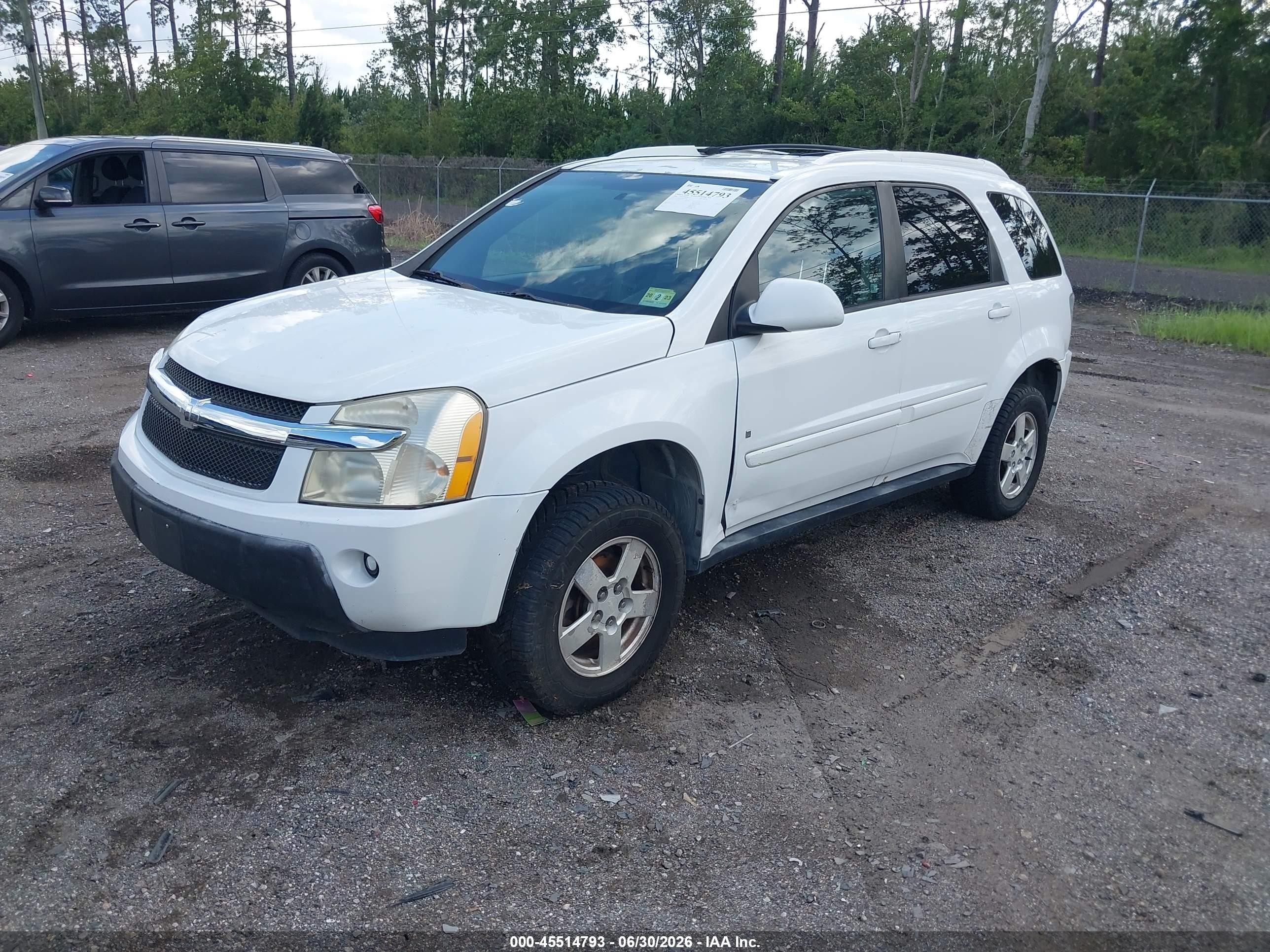 2006 Chevrolet Equinox Lt White vin: 2CNDL63F166022578