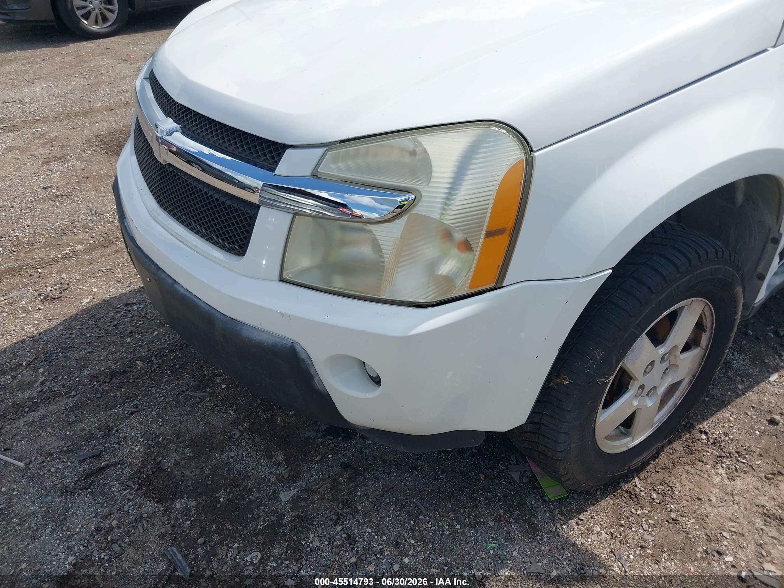 2006 Chevrolet Equinox Lt White vin: 2CNDL63F166022578