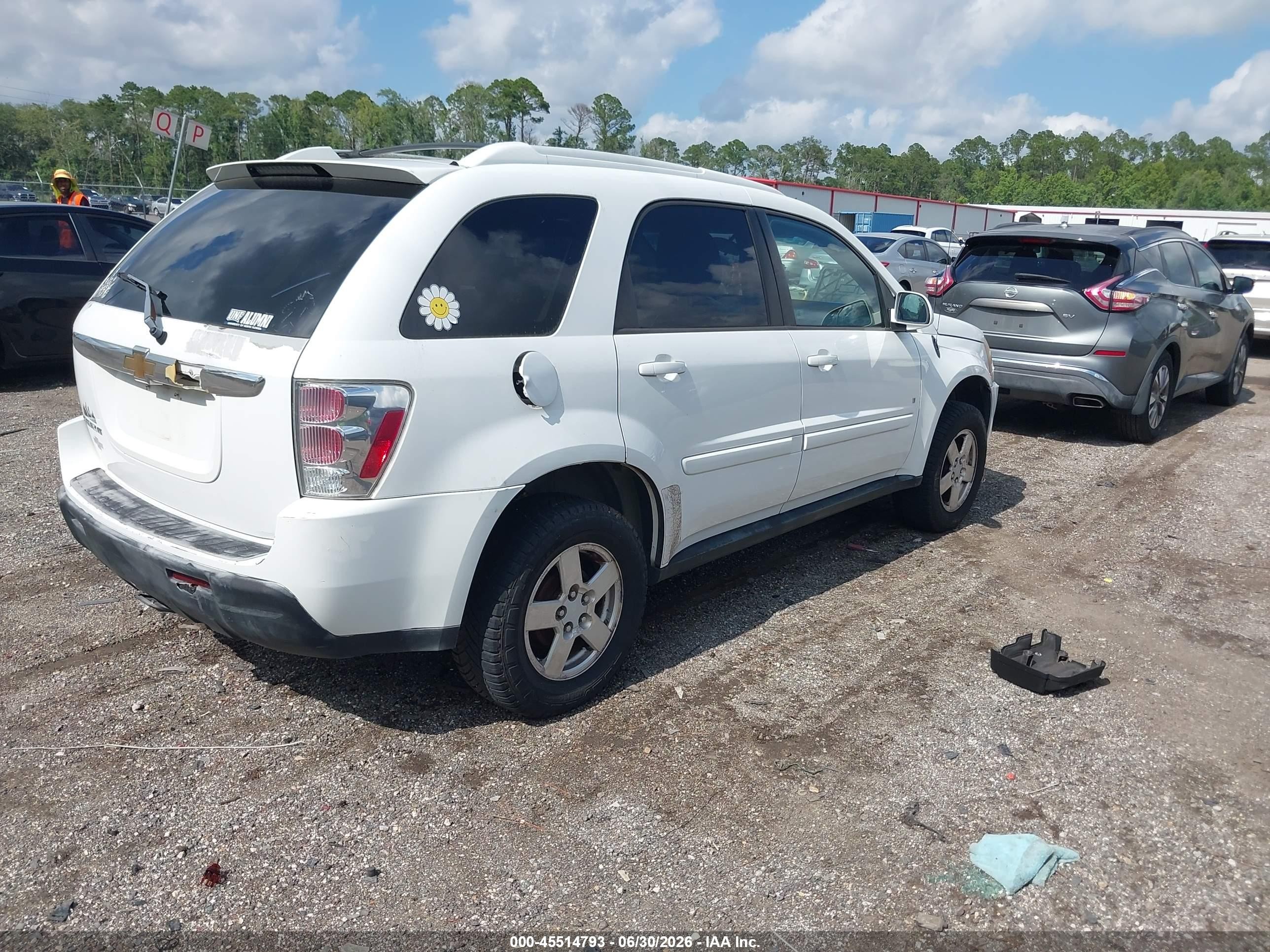 2006 Chevrolet Equinox Lt White vin: 2CNDL63F166022578