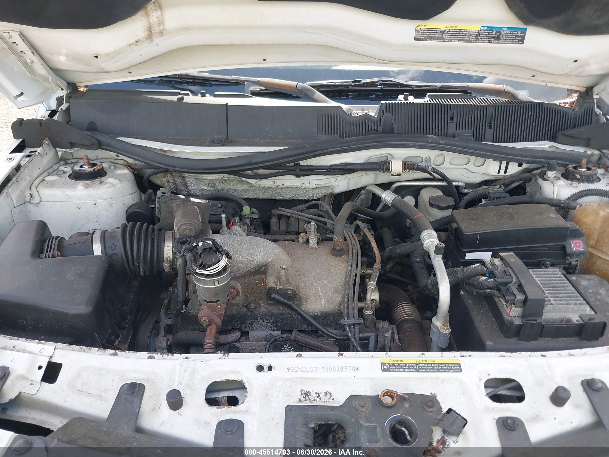 2006 Chevrolet Equinox Lt White vin: 2CNDL63F166022578