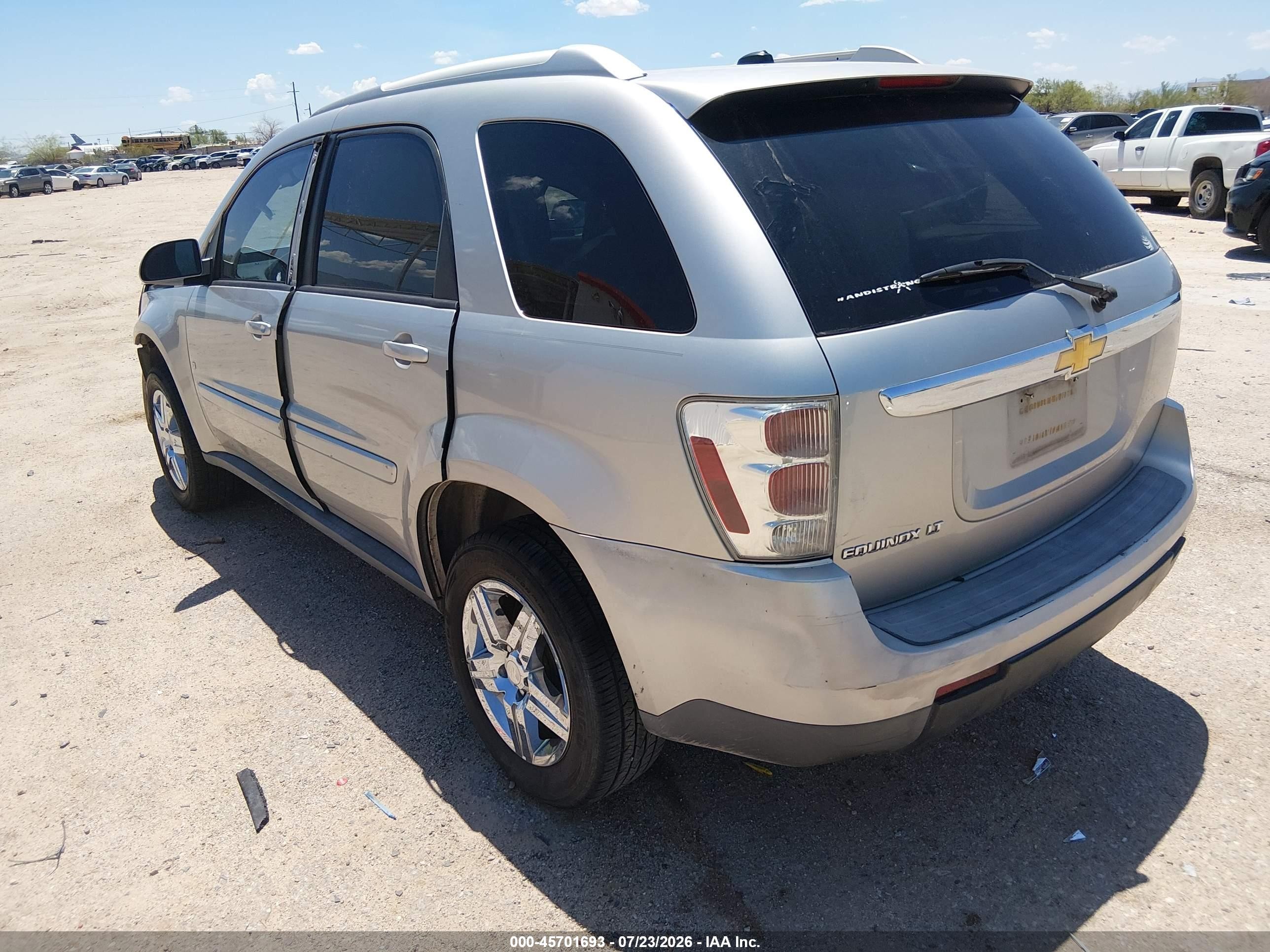 2007 Chevrolet Equinox Lt Silver vin: 2CNDL63F176122357