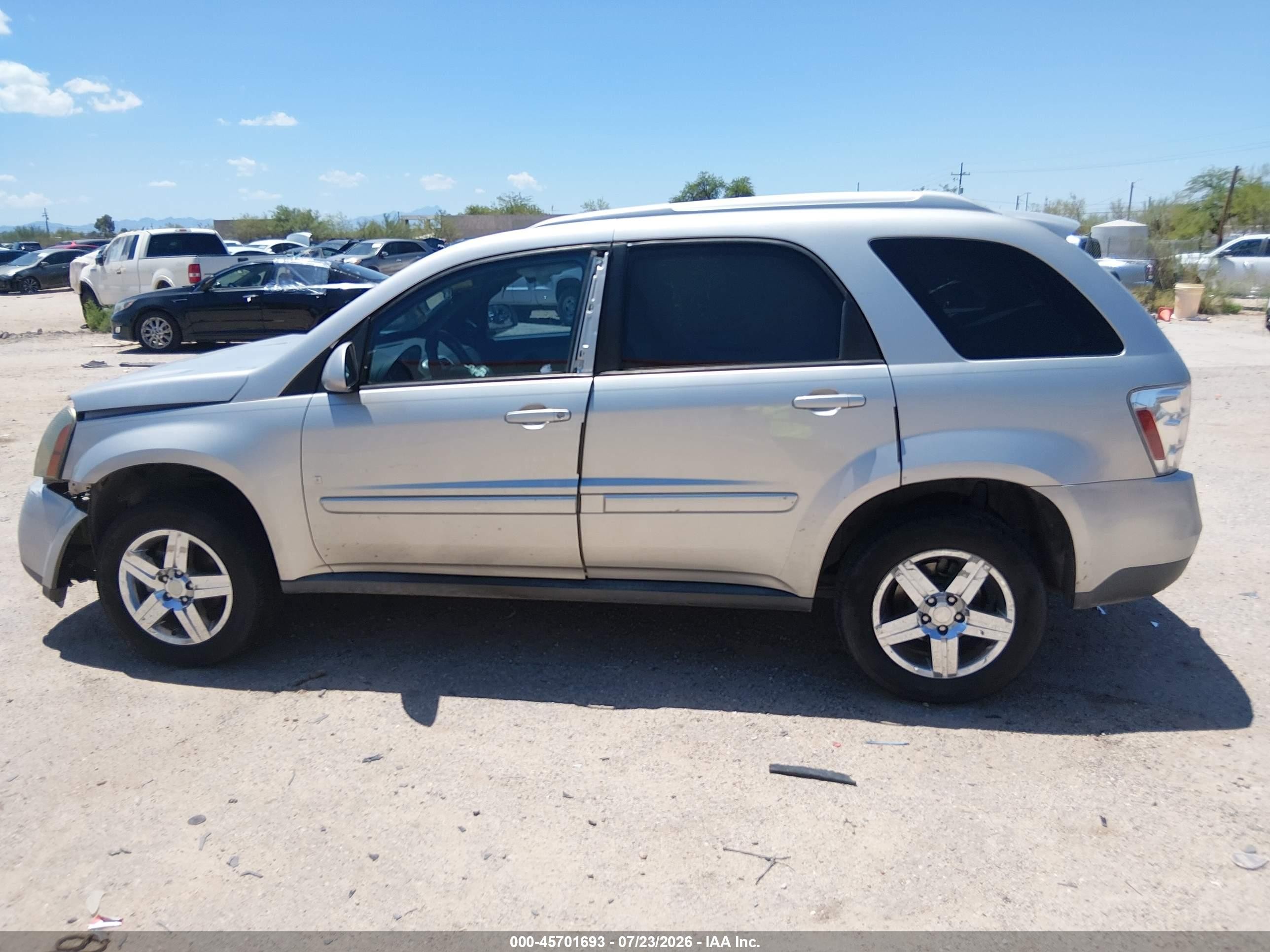 2007 Chevrolet Equinox Lt Silver vin: 2CNDL63F176122357