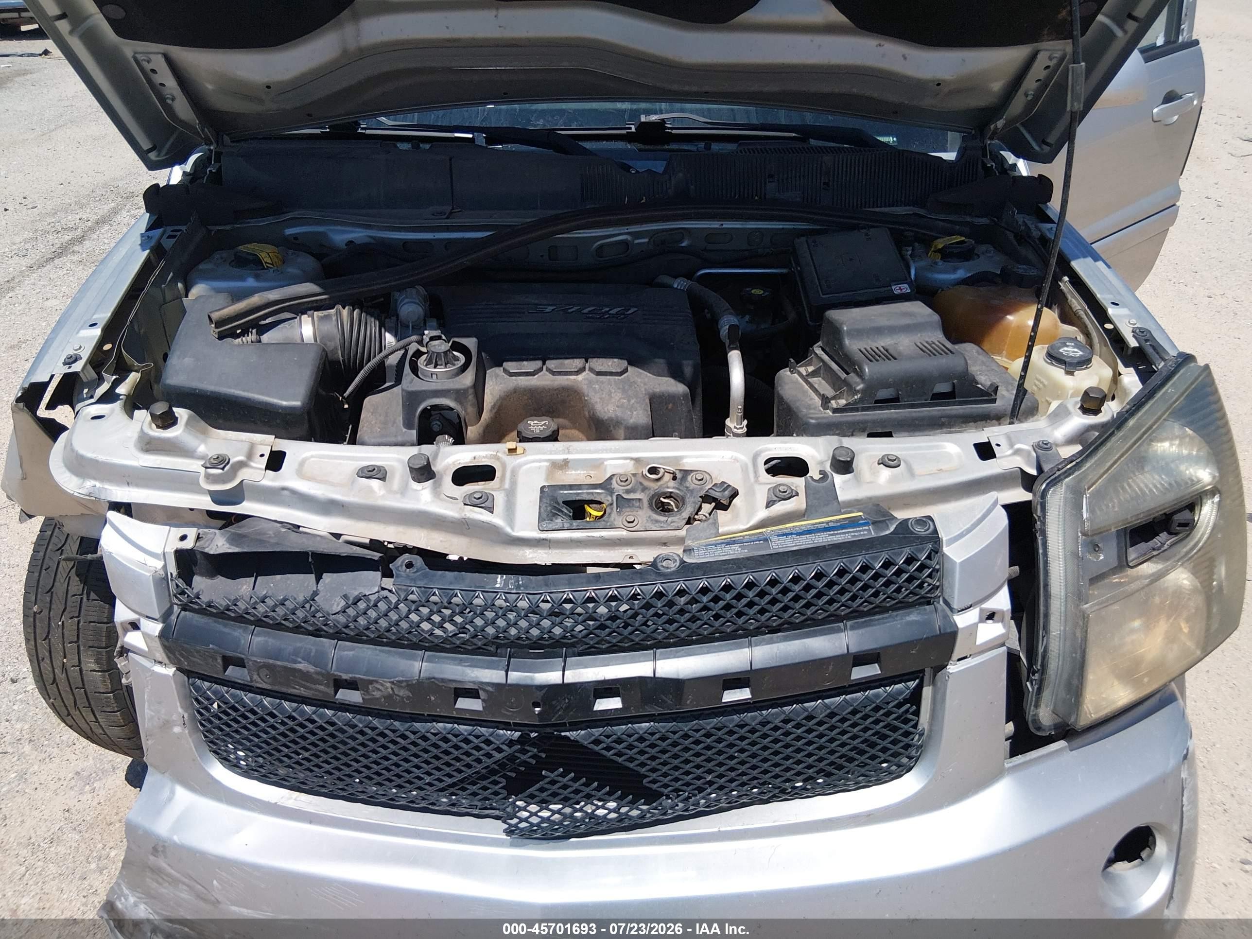 2007 Chevrolet Equinox Lt Silver vin: 2CNDL63F176122357