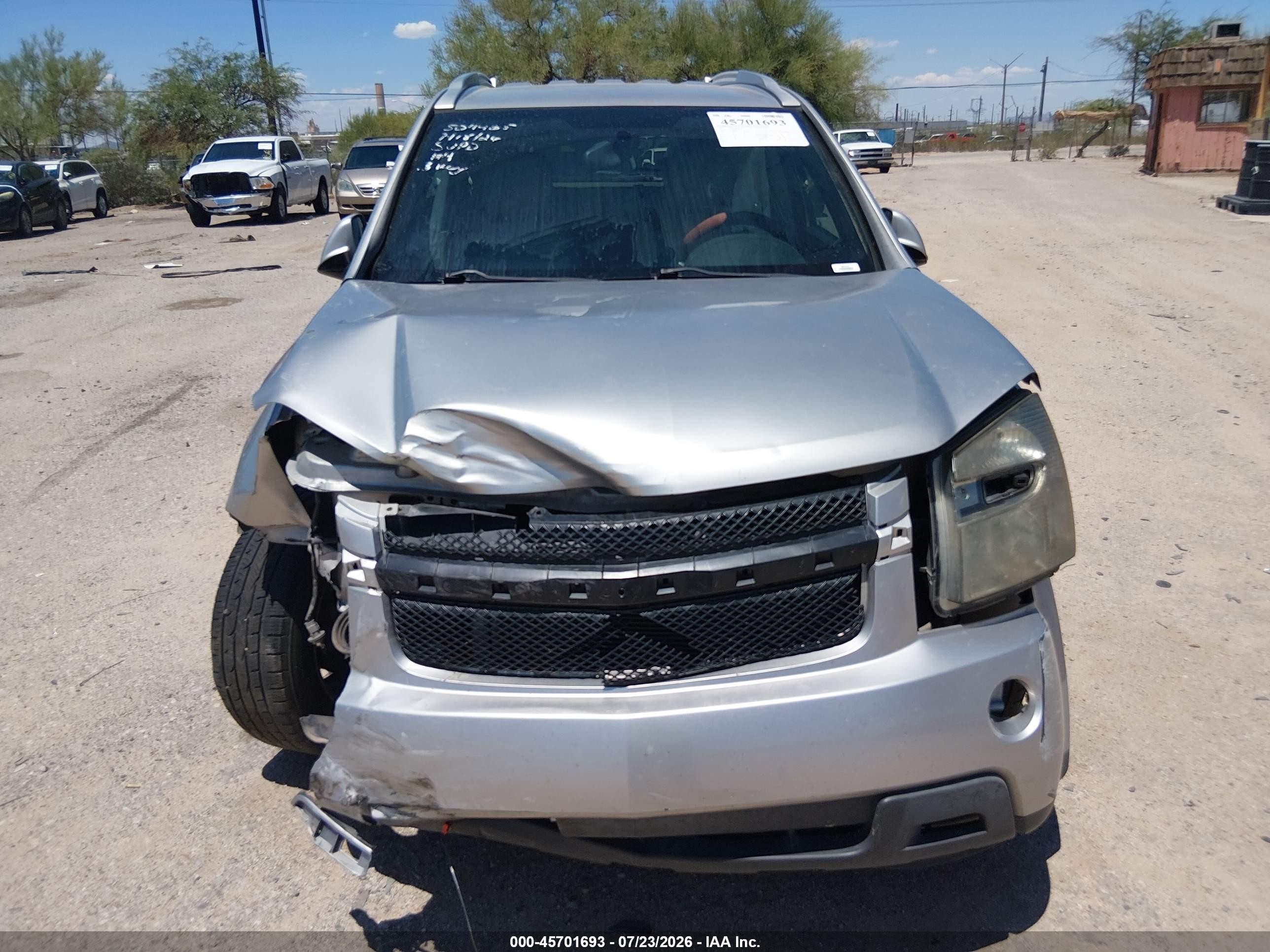 2007 Chevrolet Equinox Lt Silver vin: 2CNDL63F176122357