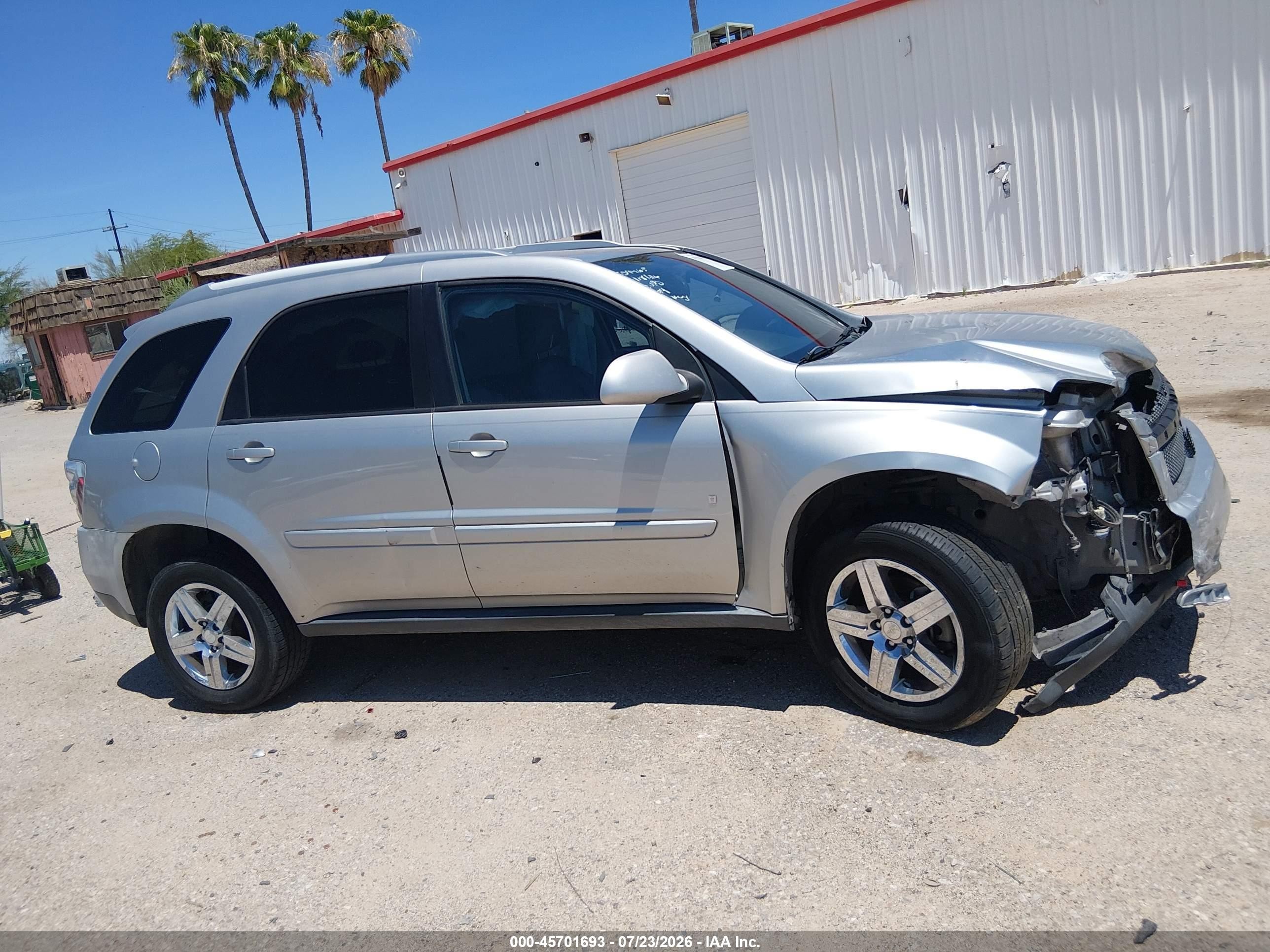 2007 Chevrolet Equinox Lt Silver vin: 2CNDL63F176122357