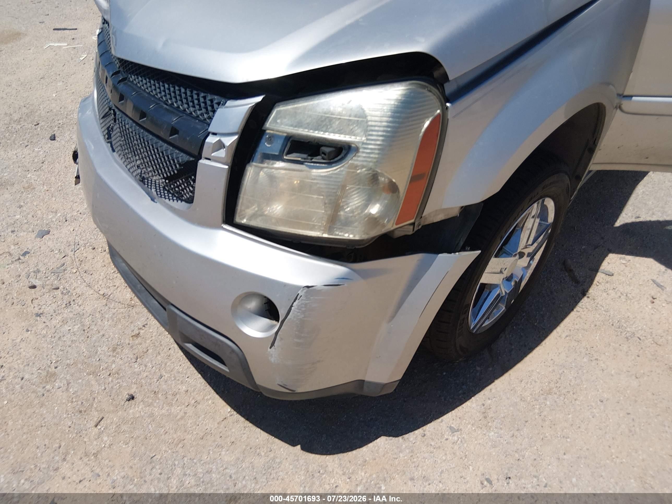 2007 Chevrolet Equinox Lt Silver vin: 2CNDL63F176122357