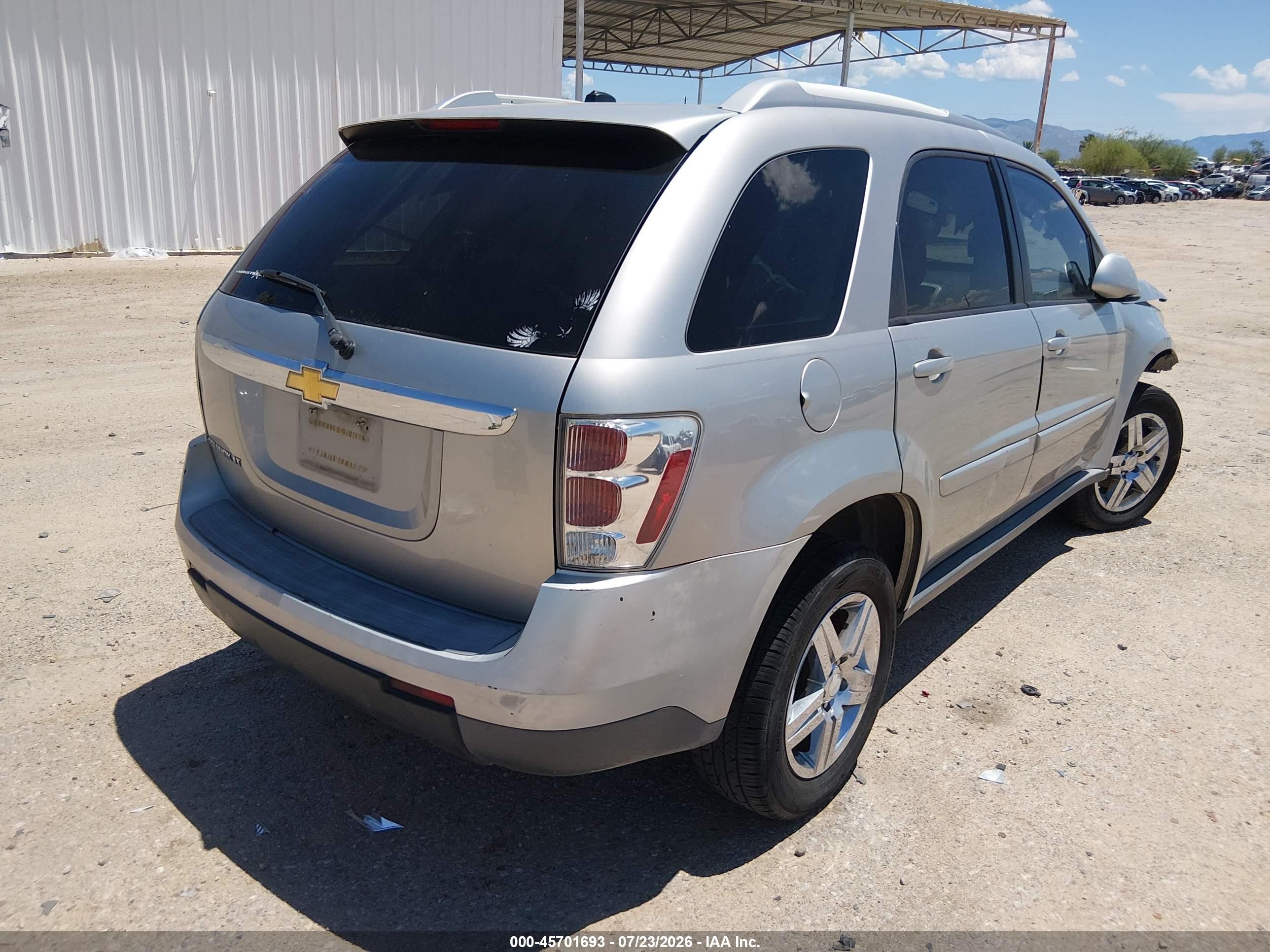 2007 Chevrolet Equinox Lt Silver vin: 2CNDL63F176122357