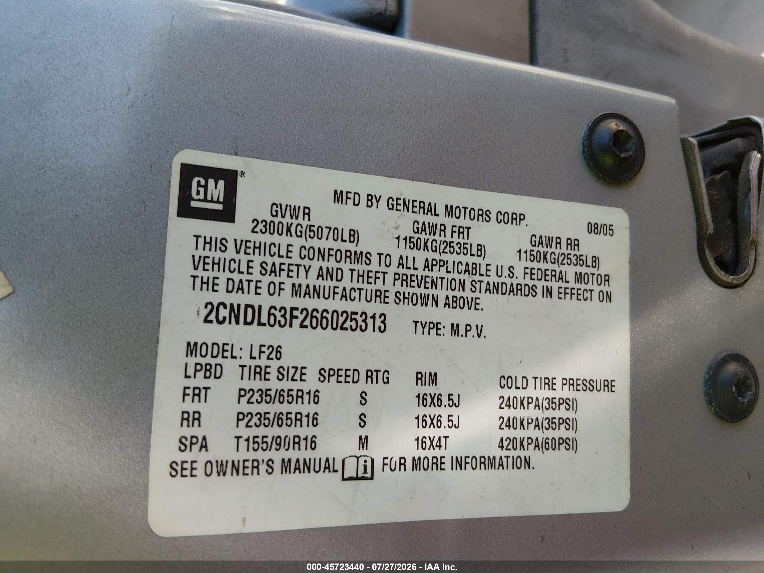 2006 Chevrolet Equinox Lt Silver vin: 2CNDL63F266025313